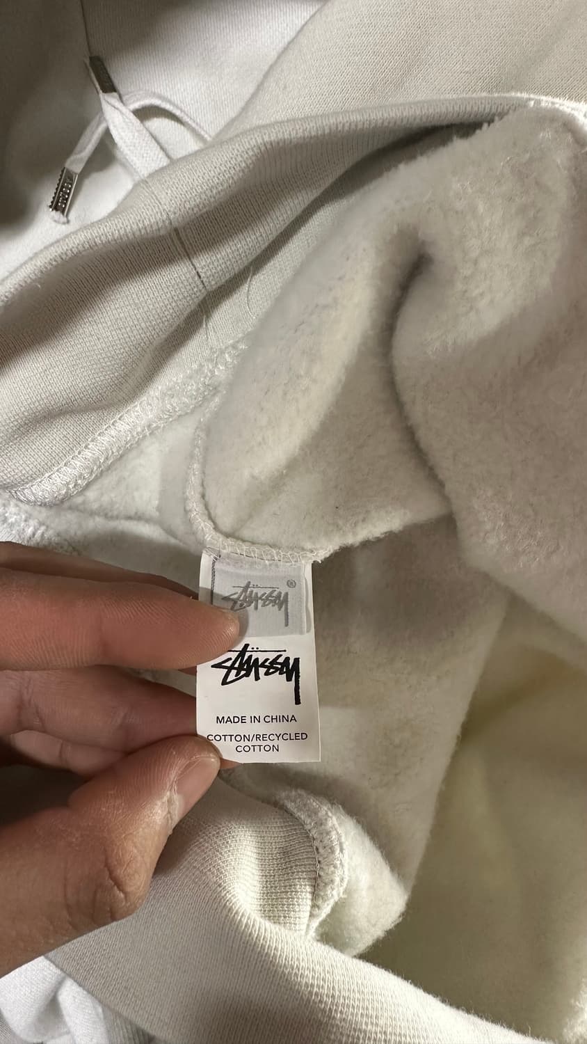 스투시 화이트 후드티 L 상품이미지4