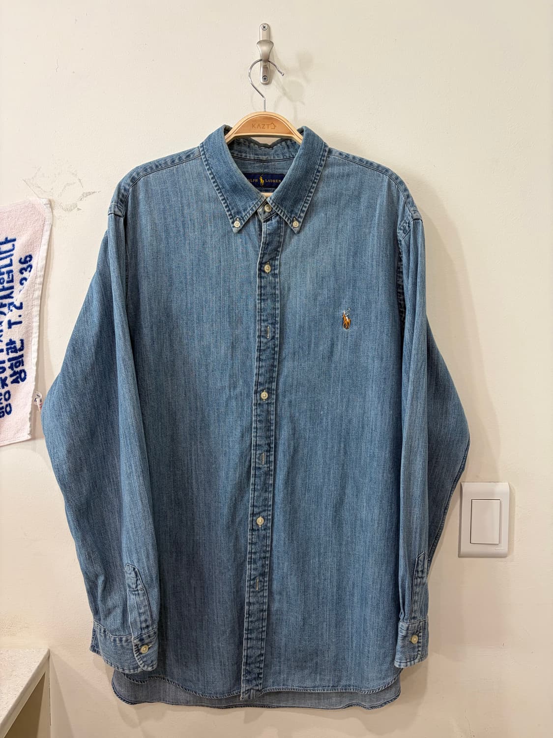 56. 폴로 데님셔츠 청셔츠 상품이미지1