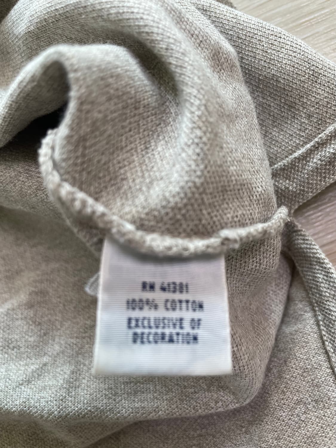 폴로 랄프로렌 pk롱슬리브 베이지 L 상품이미지3