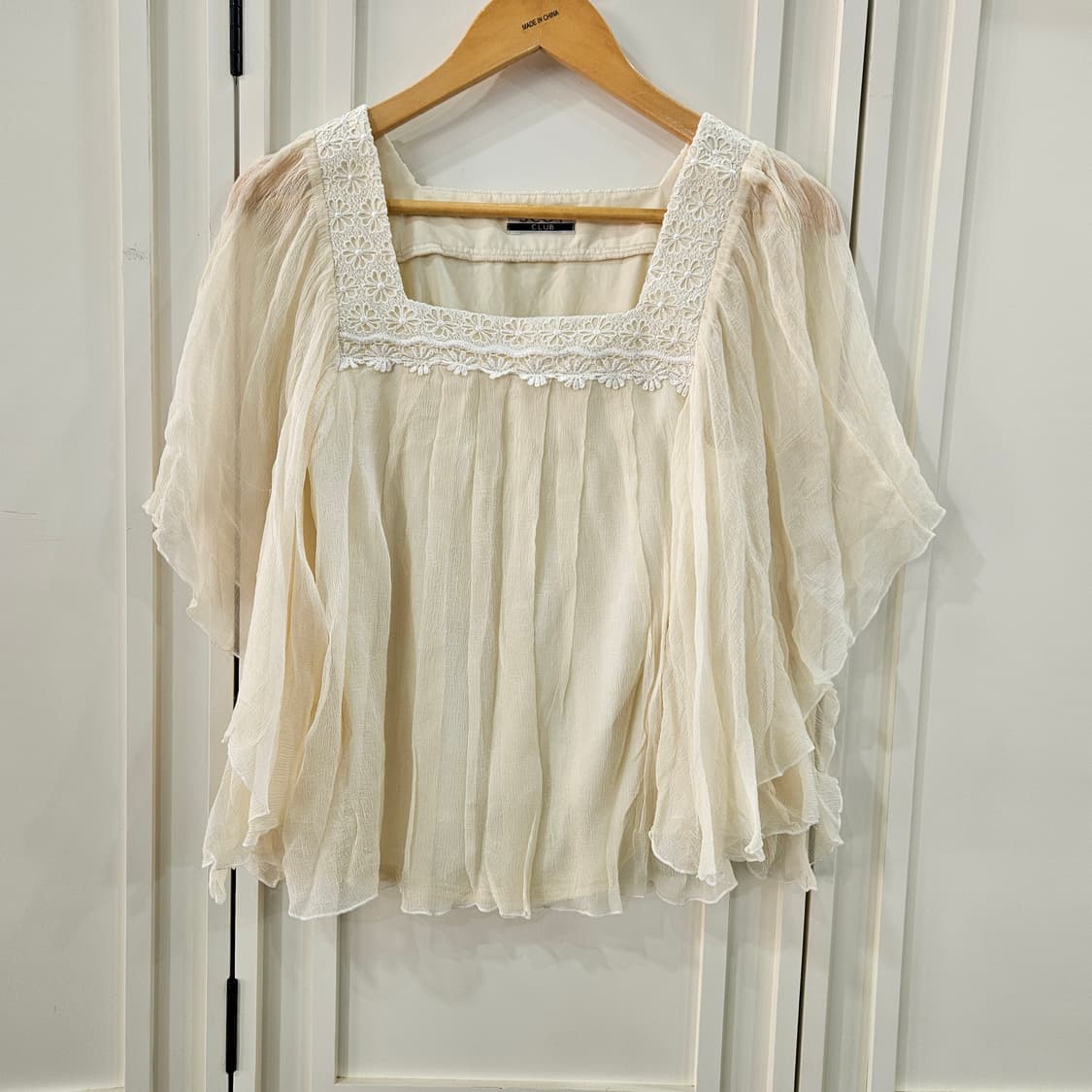레이스 블라우스 아이보리 상품이미지1