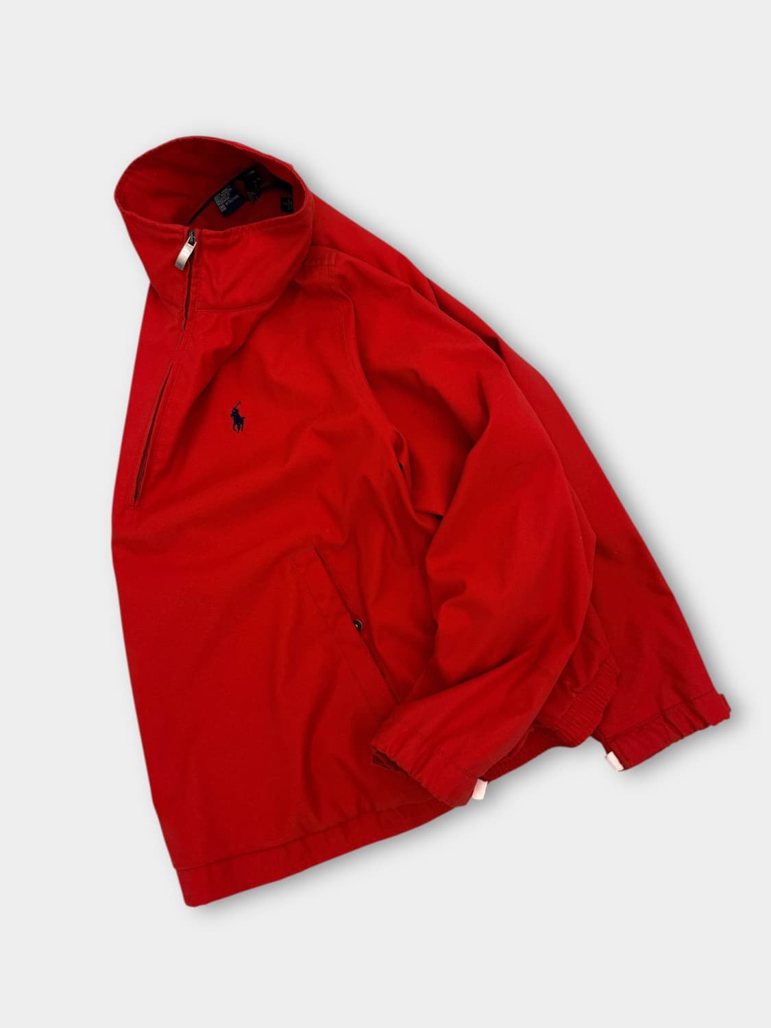 폴로 랄프로렌 오버핏 레드 하프집 폴리쉘 아노락 자켓 상품이미지2