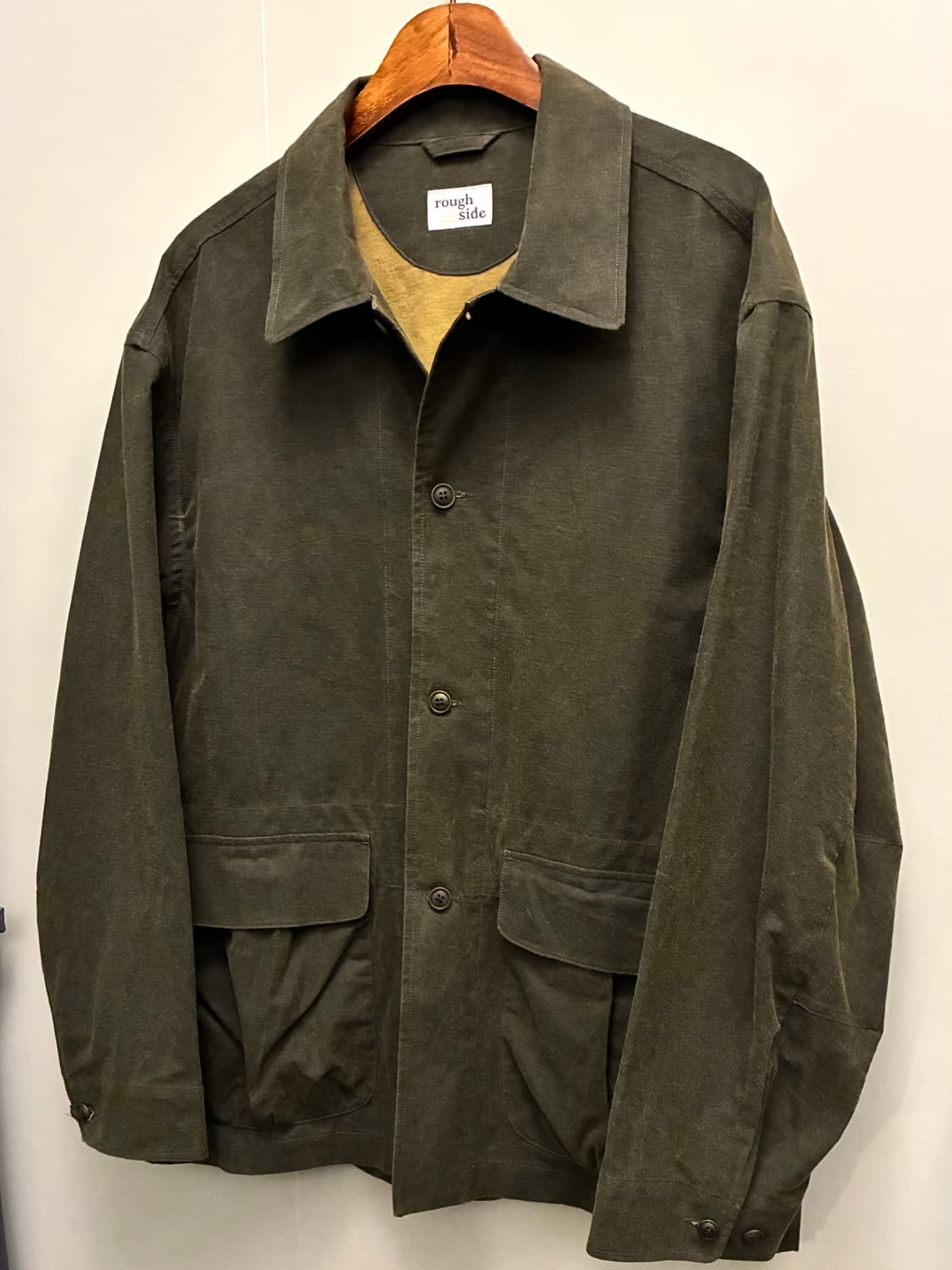 (3/105)rough side 러프사이드 코튼 체이서 헌팅자켓 올리브 상품이미지2