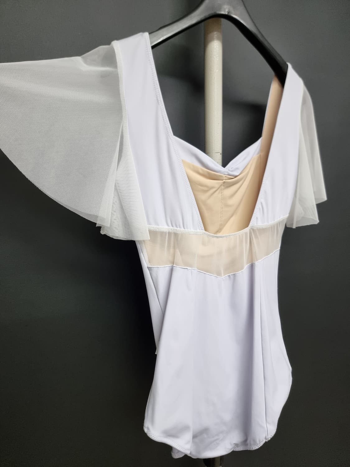 레이시 프릴 스퀘어넥 레오타드 성인발레 XL 상품이미지5