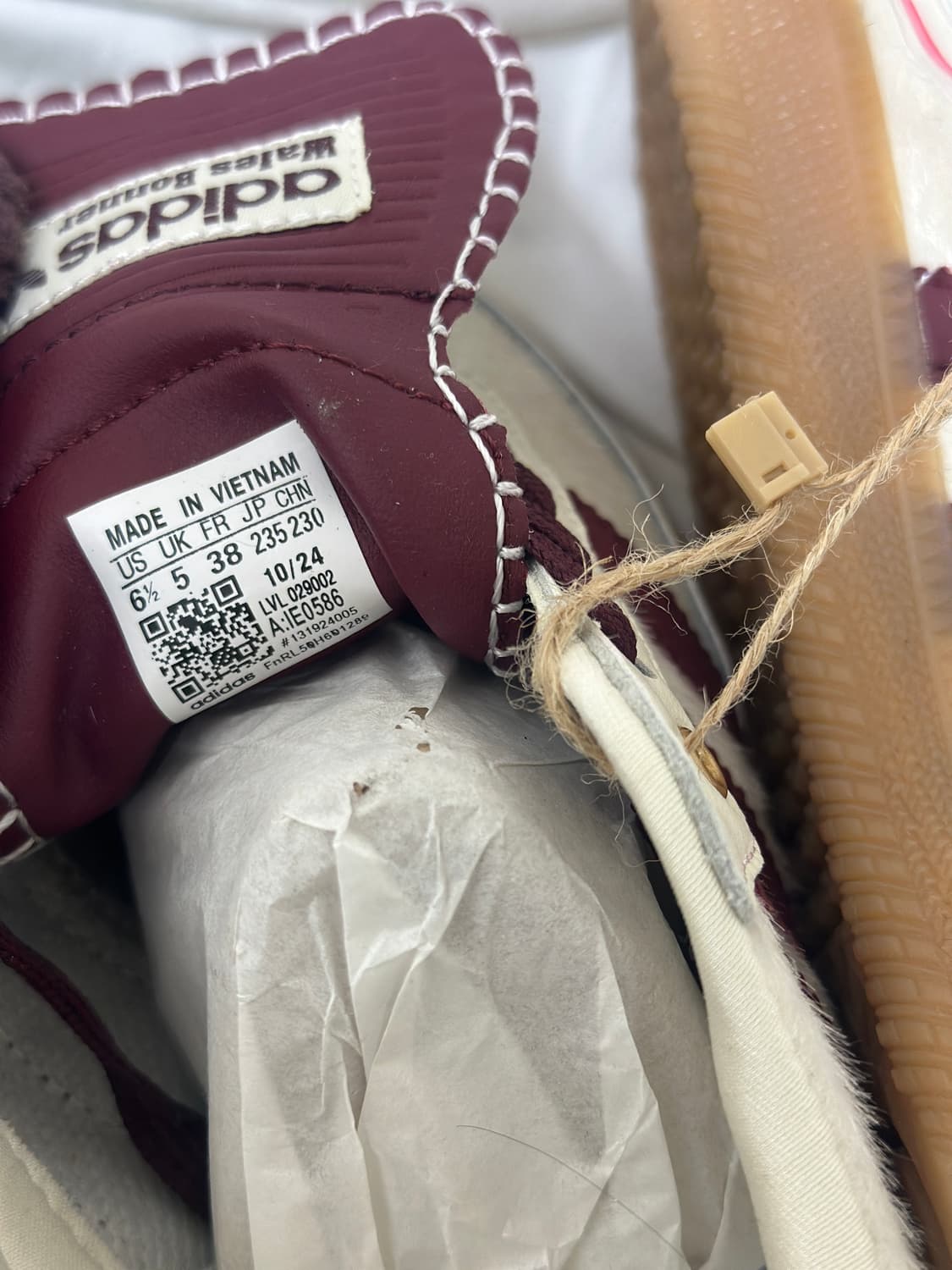 아디다스 웨일스 보너 토니 삼바 크림화이트 240 새상품 상품이미지4