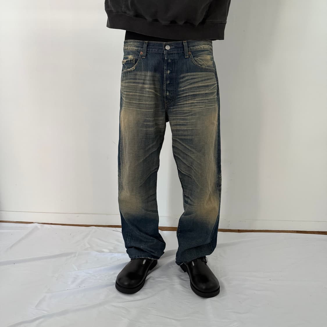 리바이스 501  빈티지 워싱 데님 팬츠 상품이미지4