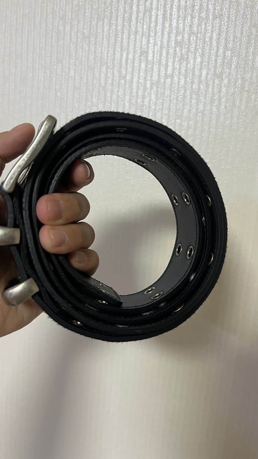 [OS] 카미엔 mjd 더블홀 벨트 블랙 새상품 상품이미지1