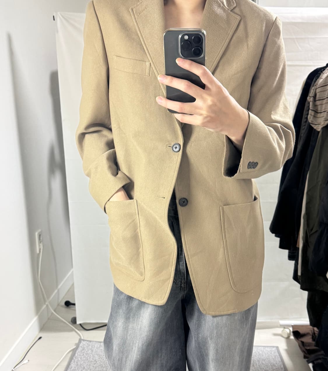Vintage Camel Tailored Blazer 상품이미지1