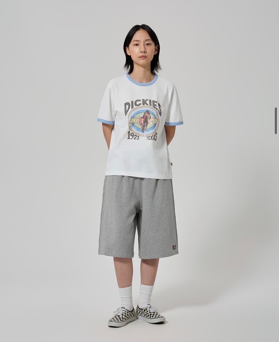 새상품) 디키즈 회색 반바지 트레이 , 남녀공용 상품이미지4