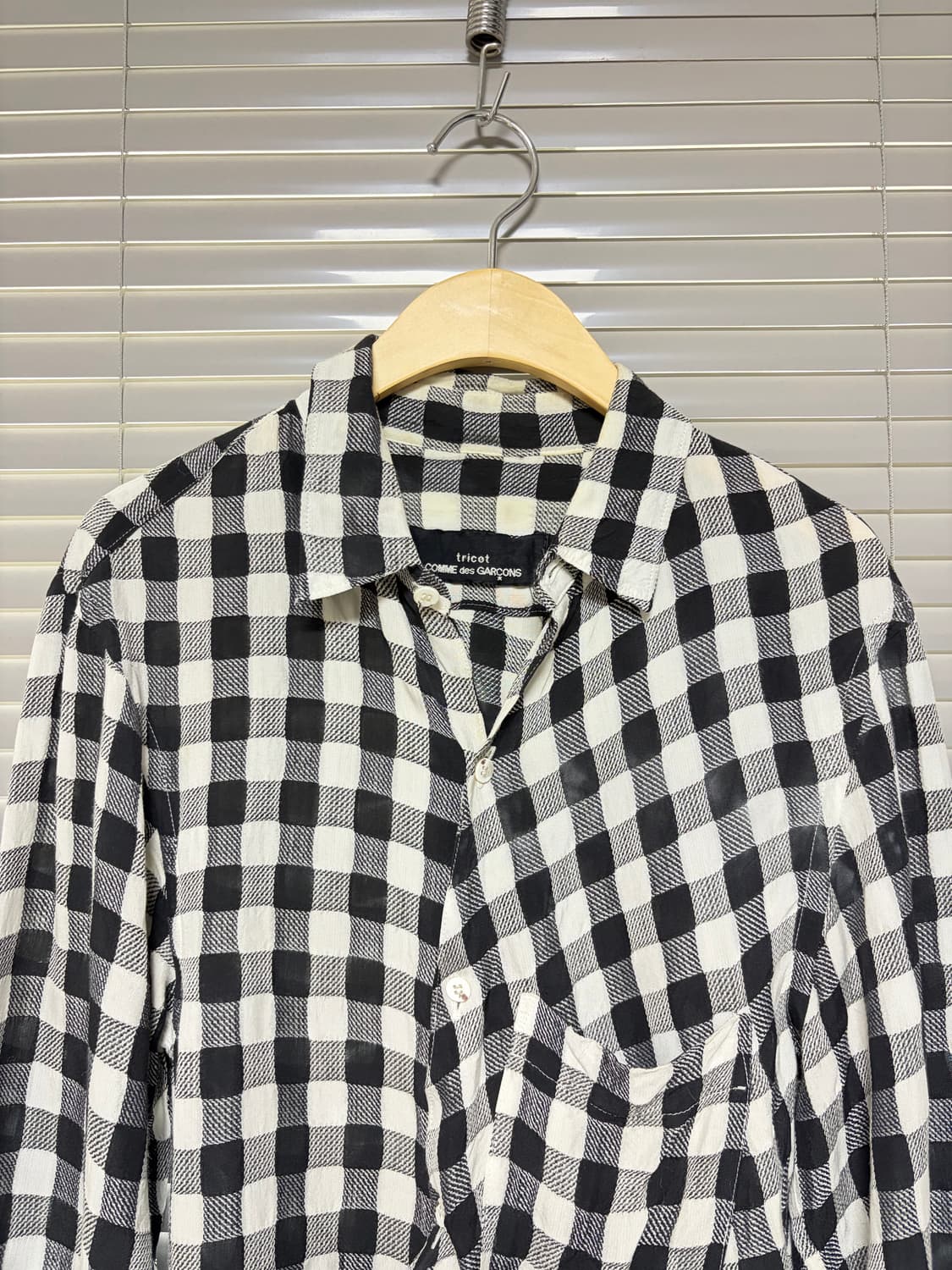 Tricot Comme des garcons check shirt 상품이미지2