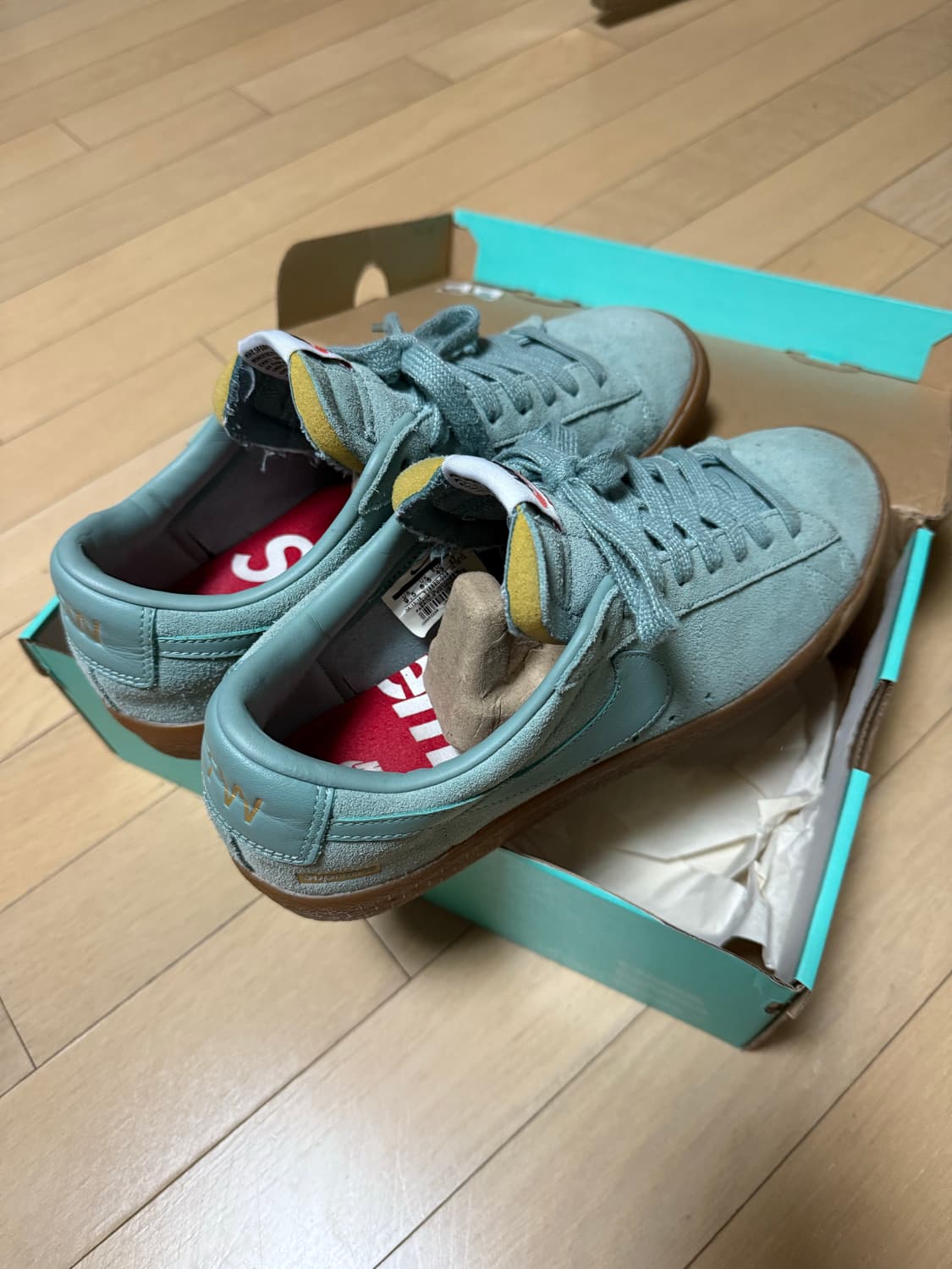 [275] 나이키 SB 블레이저 Supreme 민트 스웨이드 상품이미지2