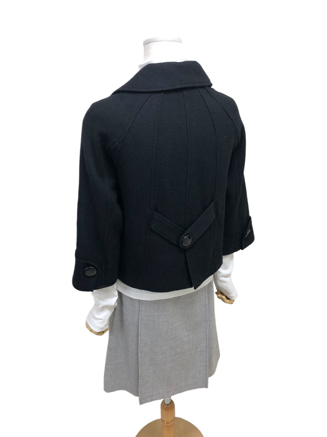 빈티지 블랙 숏 코트 상품이미지8