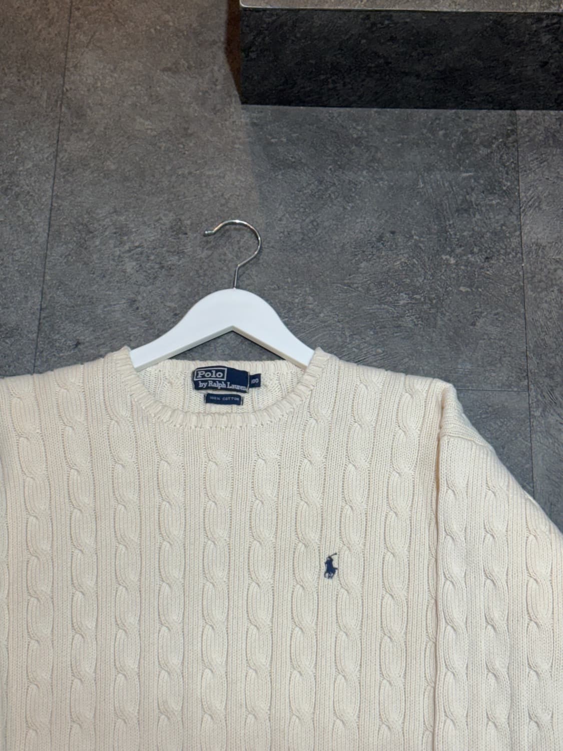 폴로 랄프로렌 꽈배기 케이블 니트 100사이즈 상품이미지4