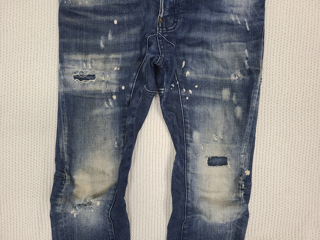 DSQUARED2 헤비 디스트로이드 스키니 데님 상품이미지4