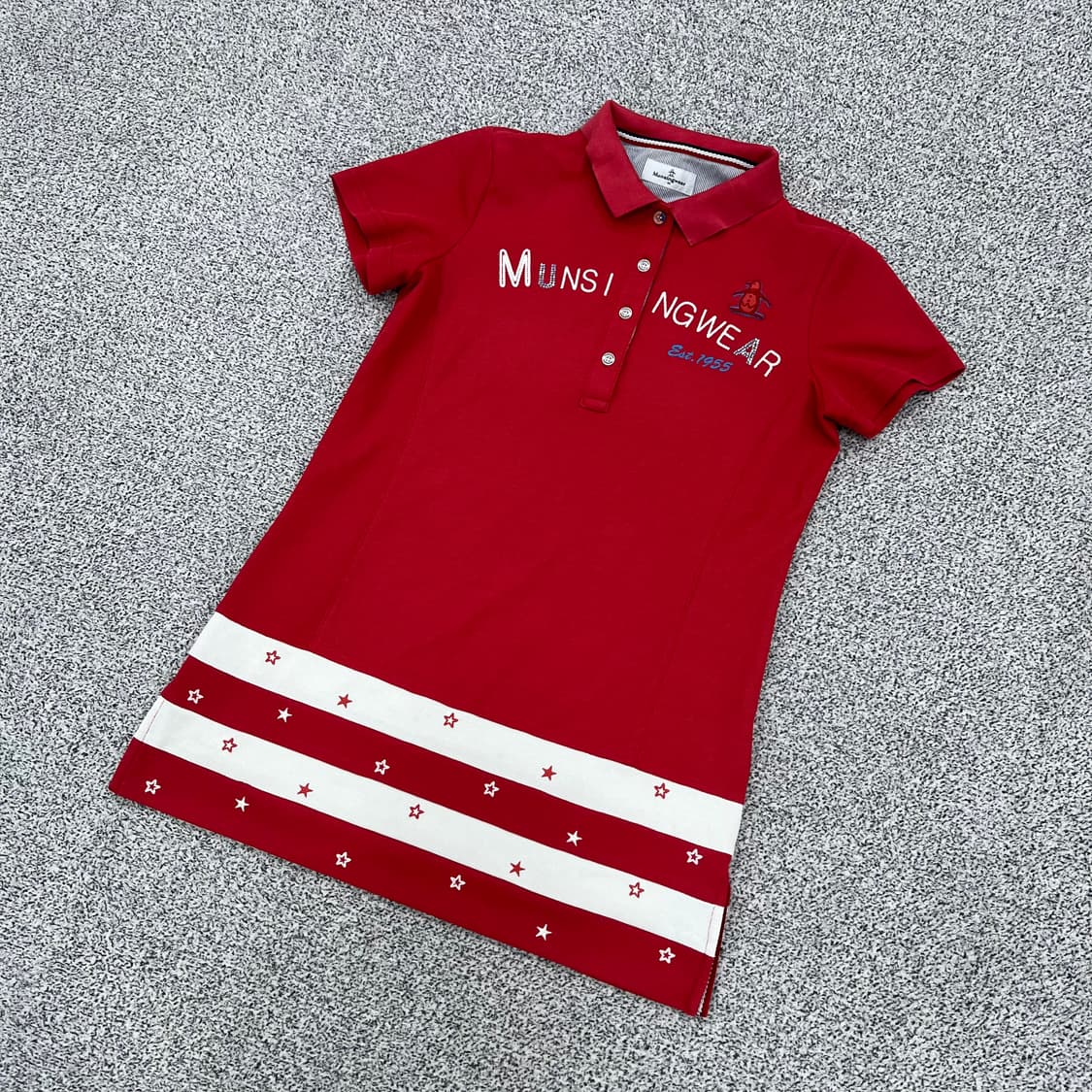 M 먼싱웨어 여성 골프 반팔 카라티 0320M 상품이미지1