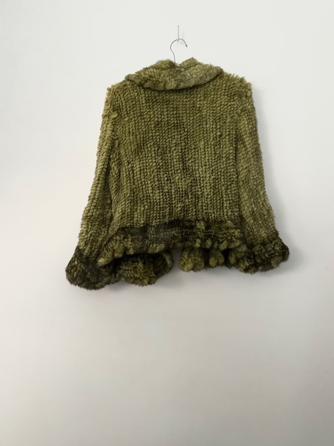 Lime wave mink fur cardigan 상품이미지5