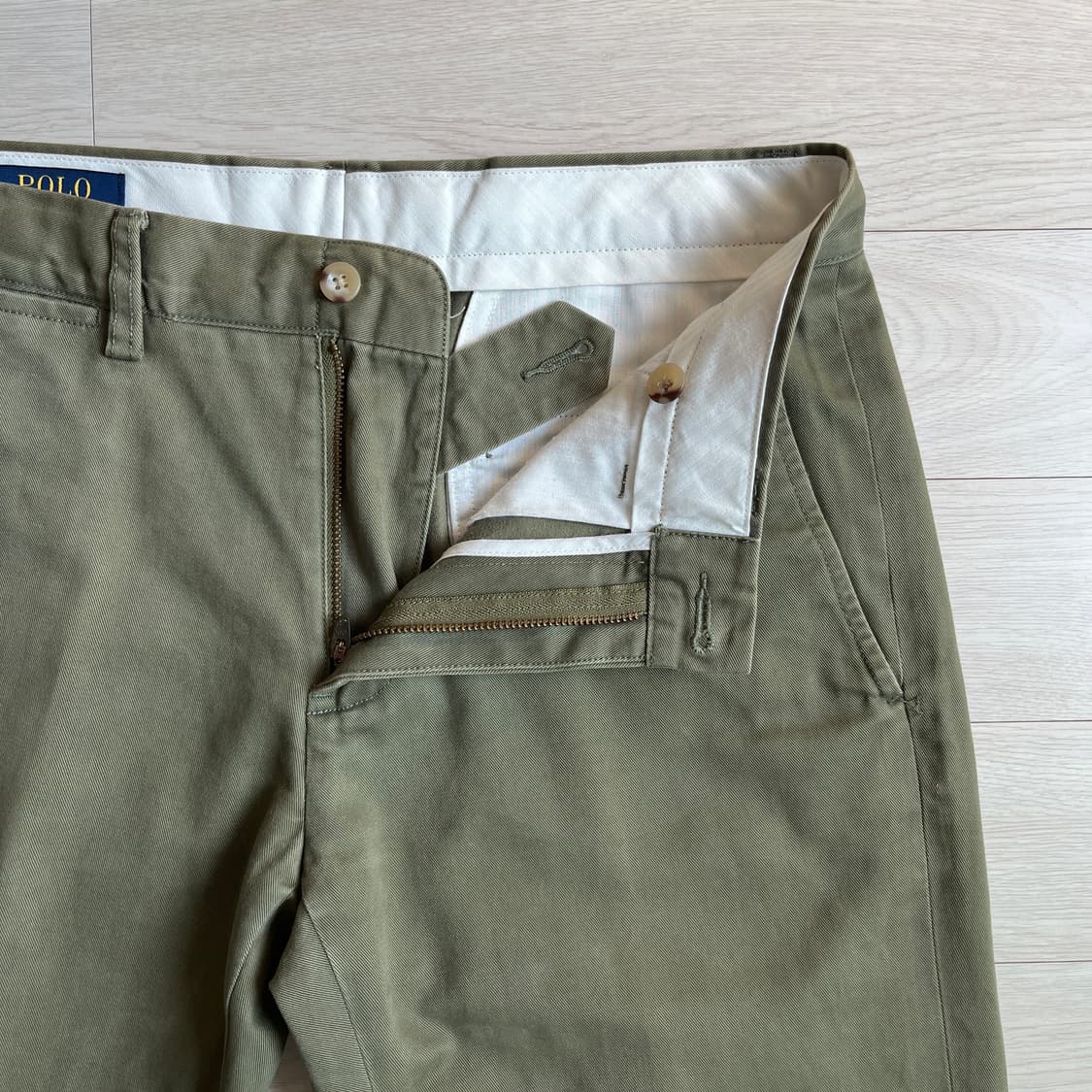 (29) 폴로 랄프로렌 슬림핏 치노 면바지 올리브 그린 상품이미지3