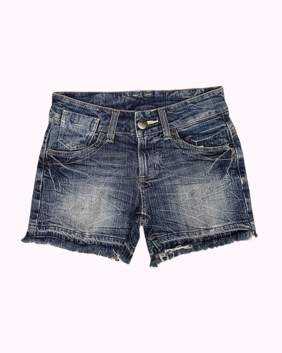 heart cubic denim shorts 상품이미지2