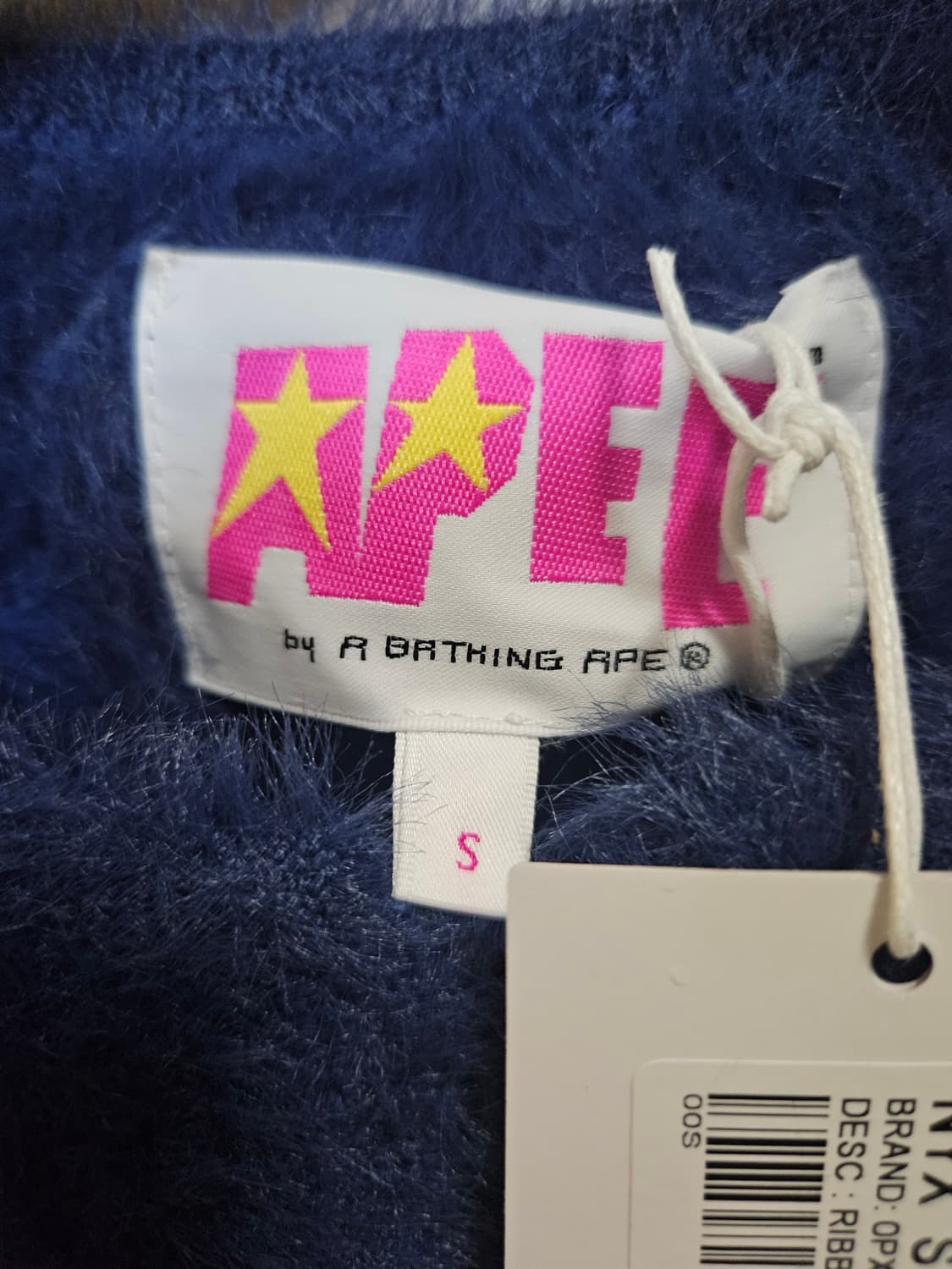 S) 베이프 에이피 Bape Apee 모헤어 가디건 상품이미지5