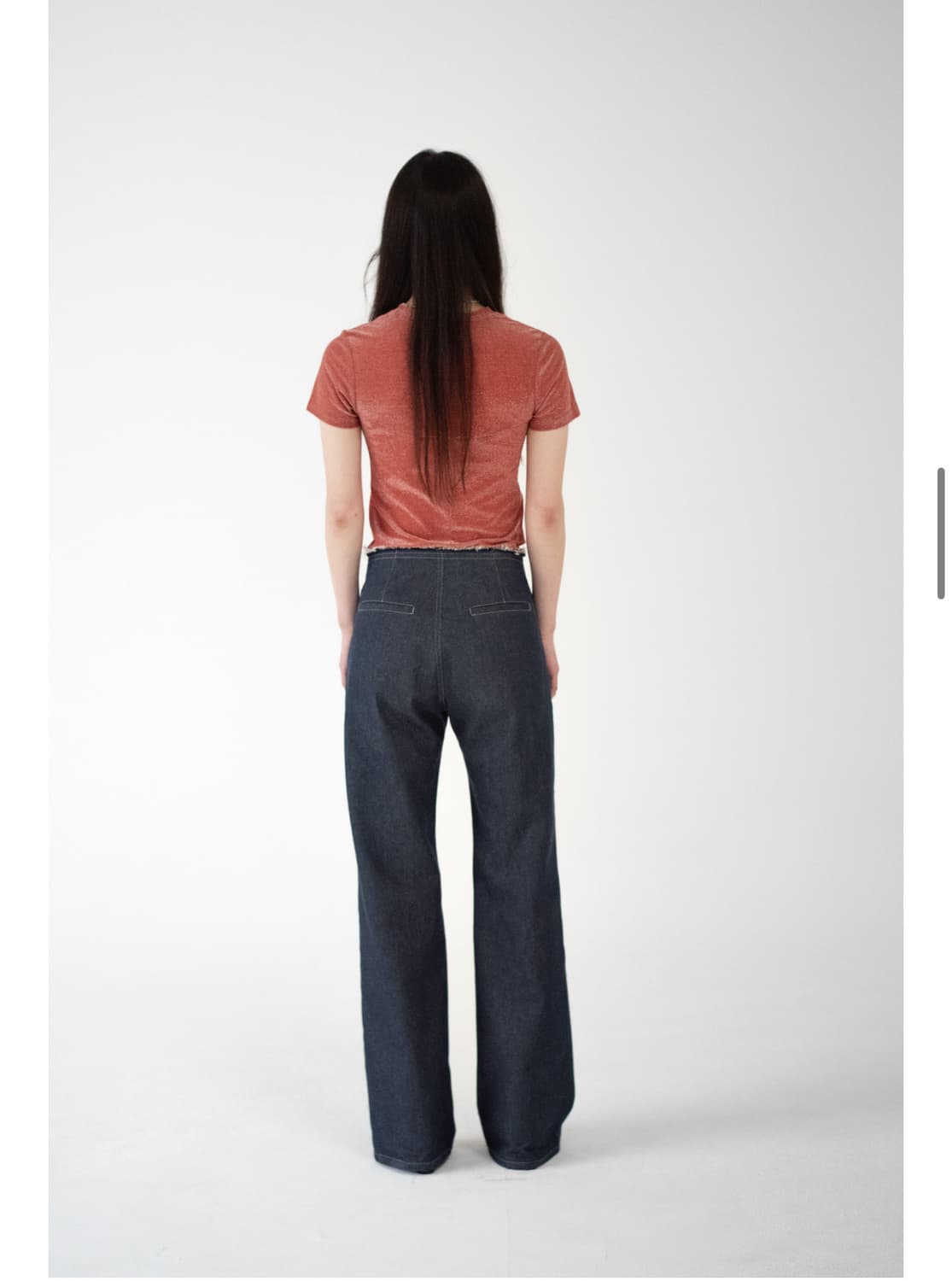 teak 티크 waist cut-out denim pants 상품이미지2