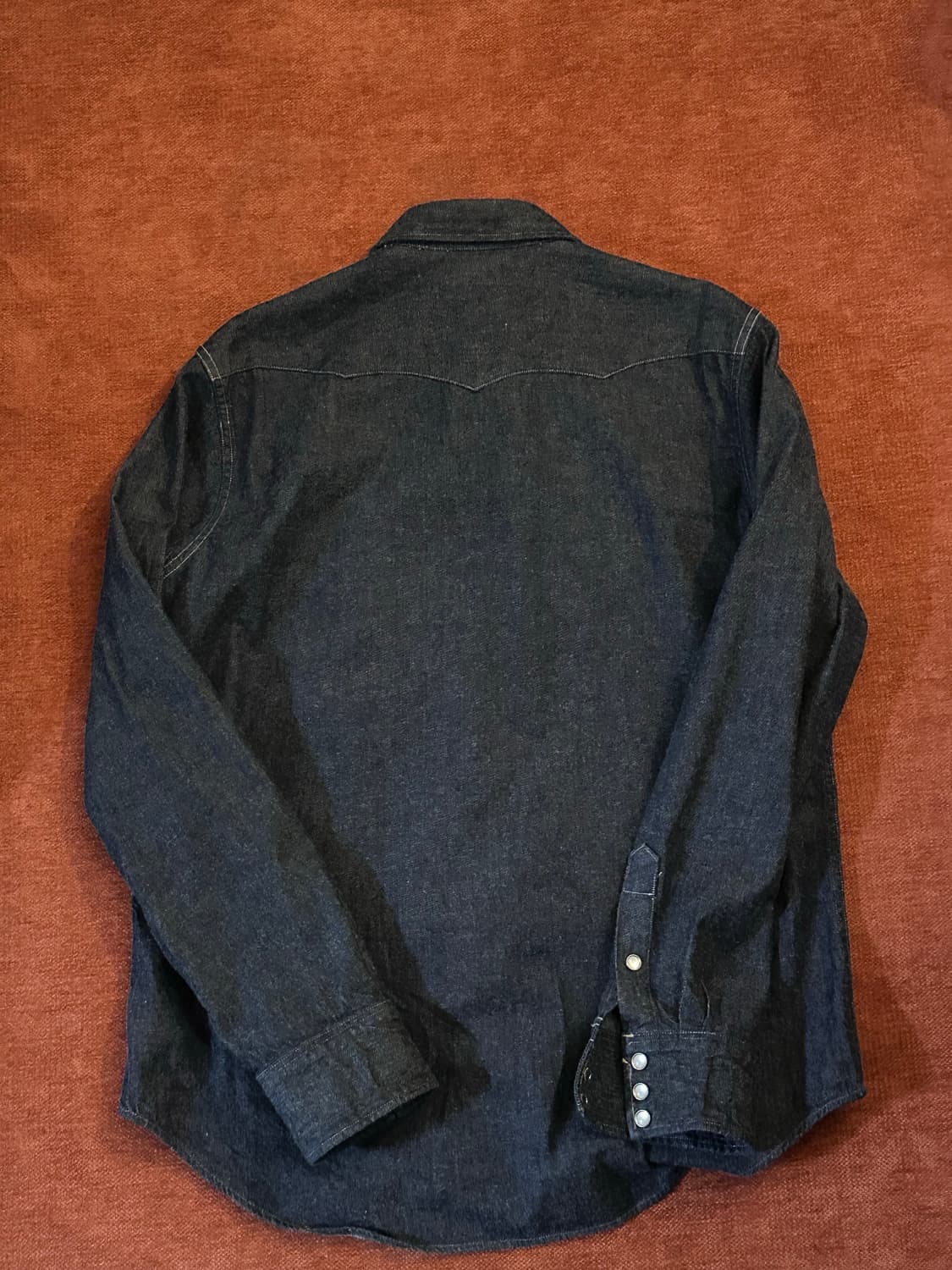 더블알엘 웨스턴 콘초 데님셔츠 L 상품이미지2