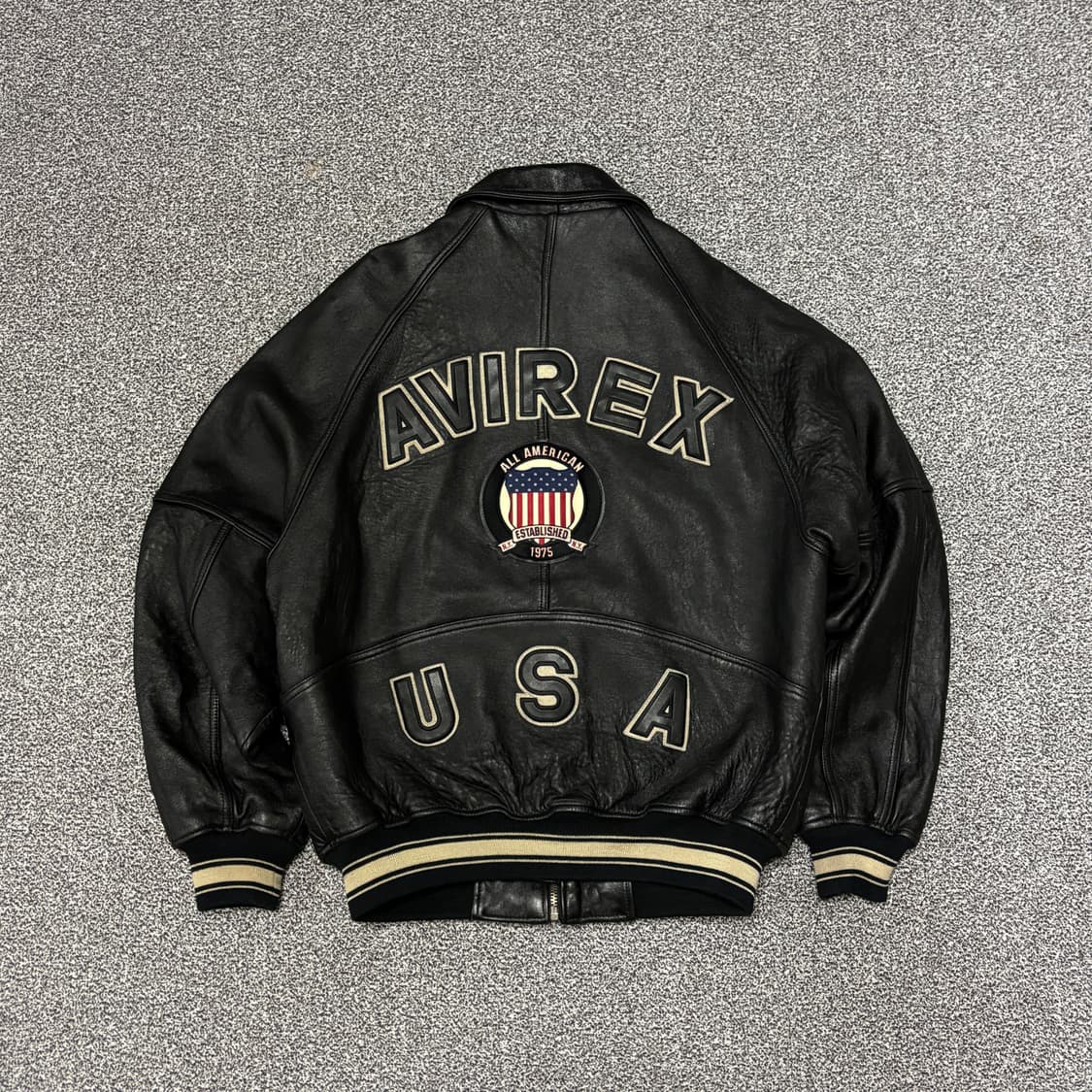 90s 빈티지 아비렉스 아이콘 바시티 자켓 상품이미지2