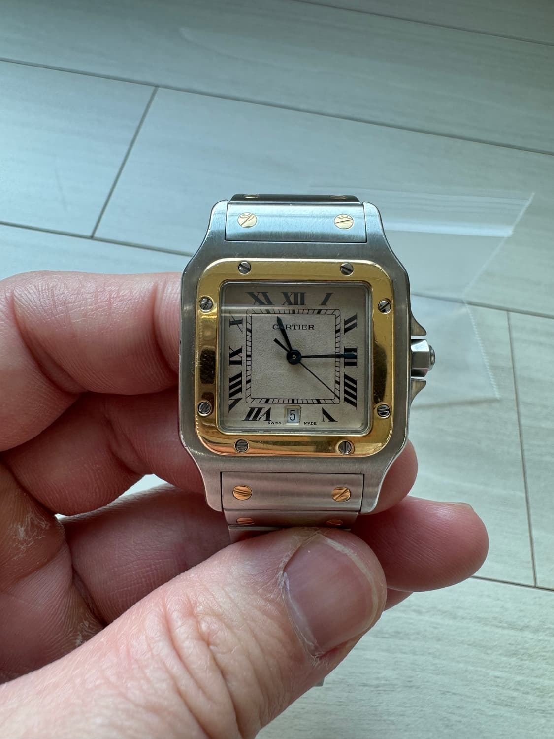 까르띠에 산토스 갈베 콤비 LM 사이즈 판매합니다 상품이미지4