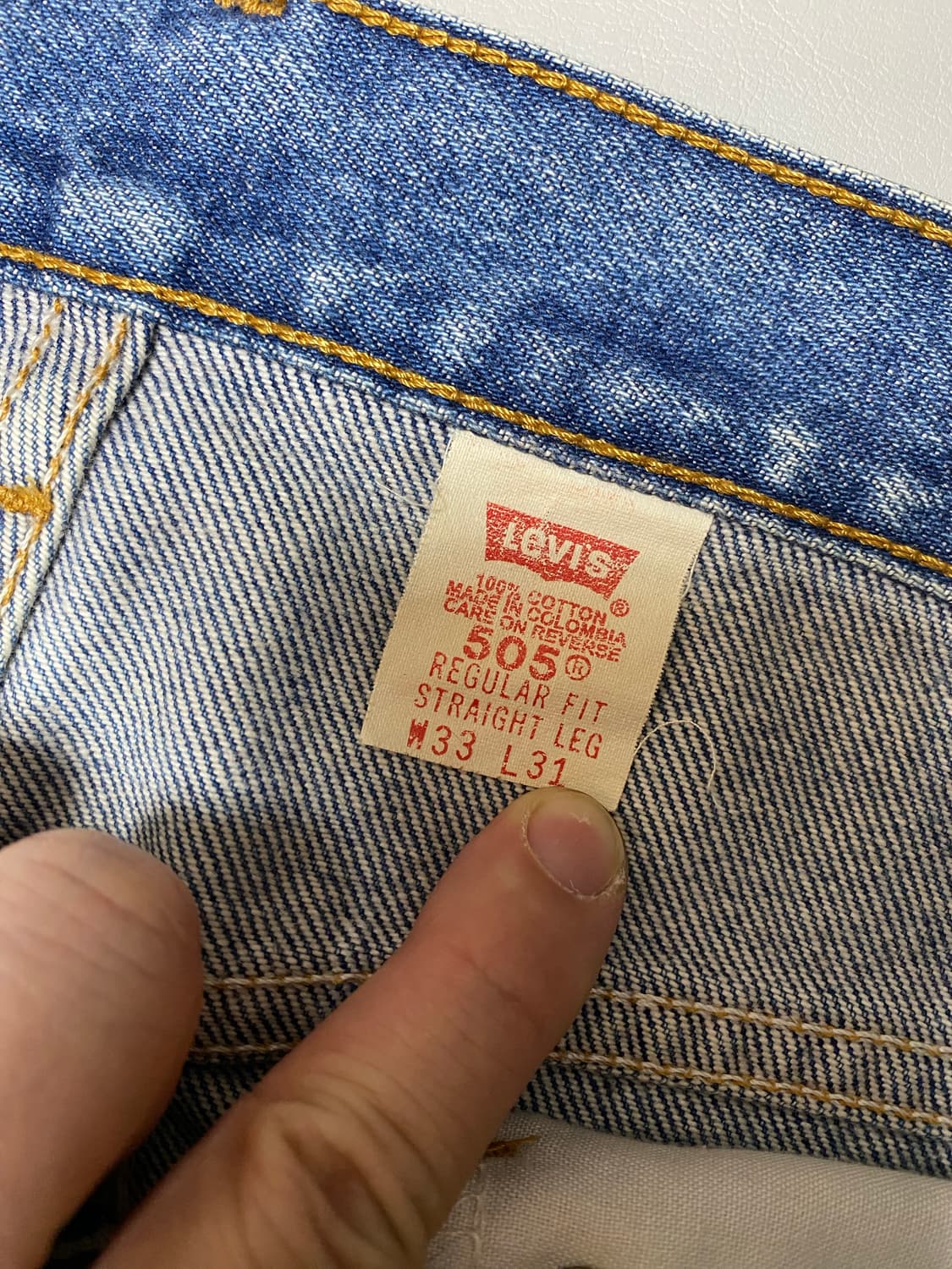 90s 리바이스 505 레귤러핏  W33 L31 상품이미지4