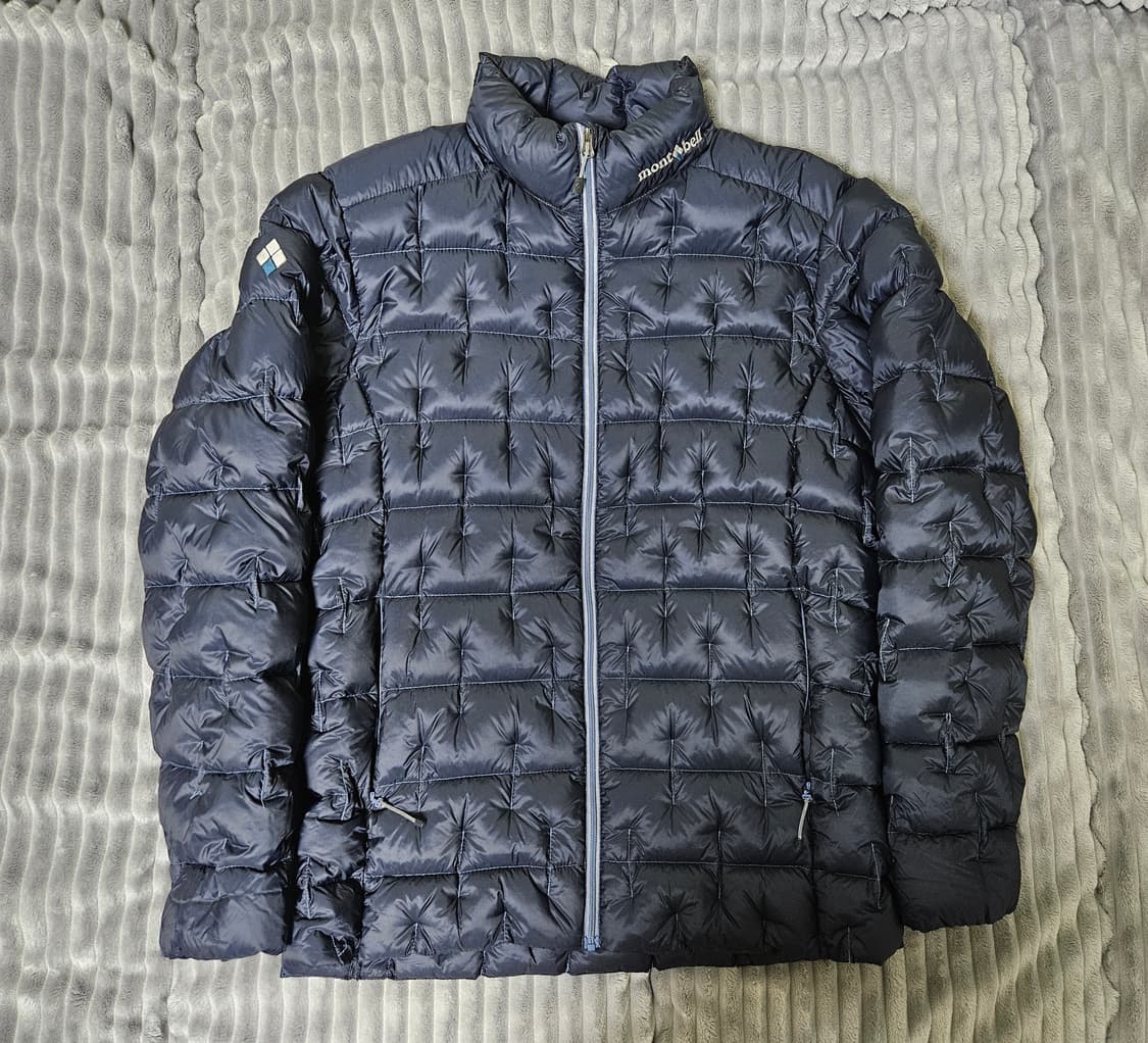 [L] 몽벨 넥로고 구스다운 경량 패딩 점퍼 상품이미지1