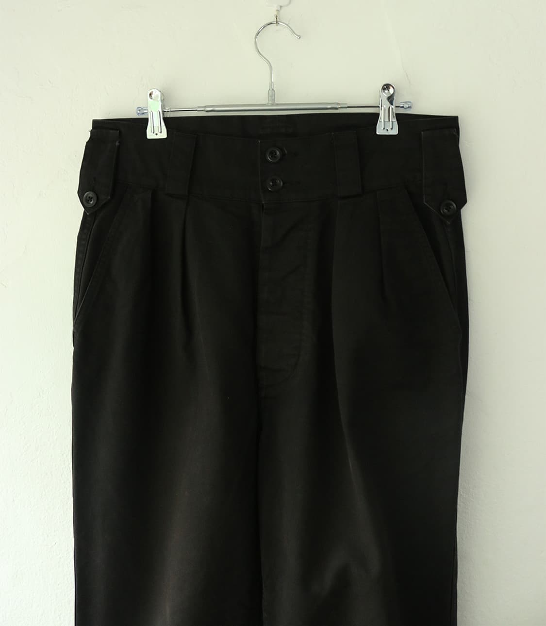 MHL 블랙 코튼 핀턱 트라우저 상품이미지5