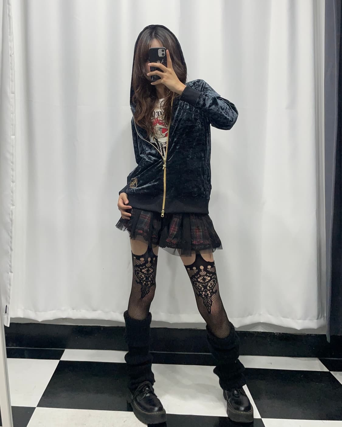 🎸블랙 벨벳 후디🎸 상품이미지3