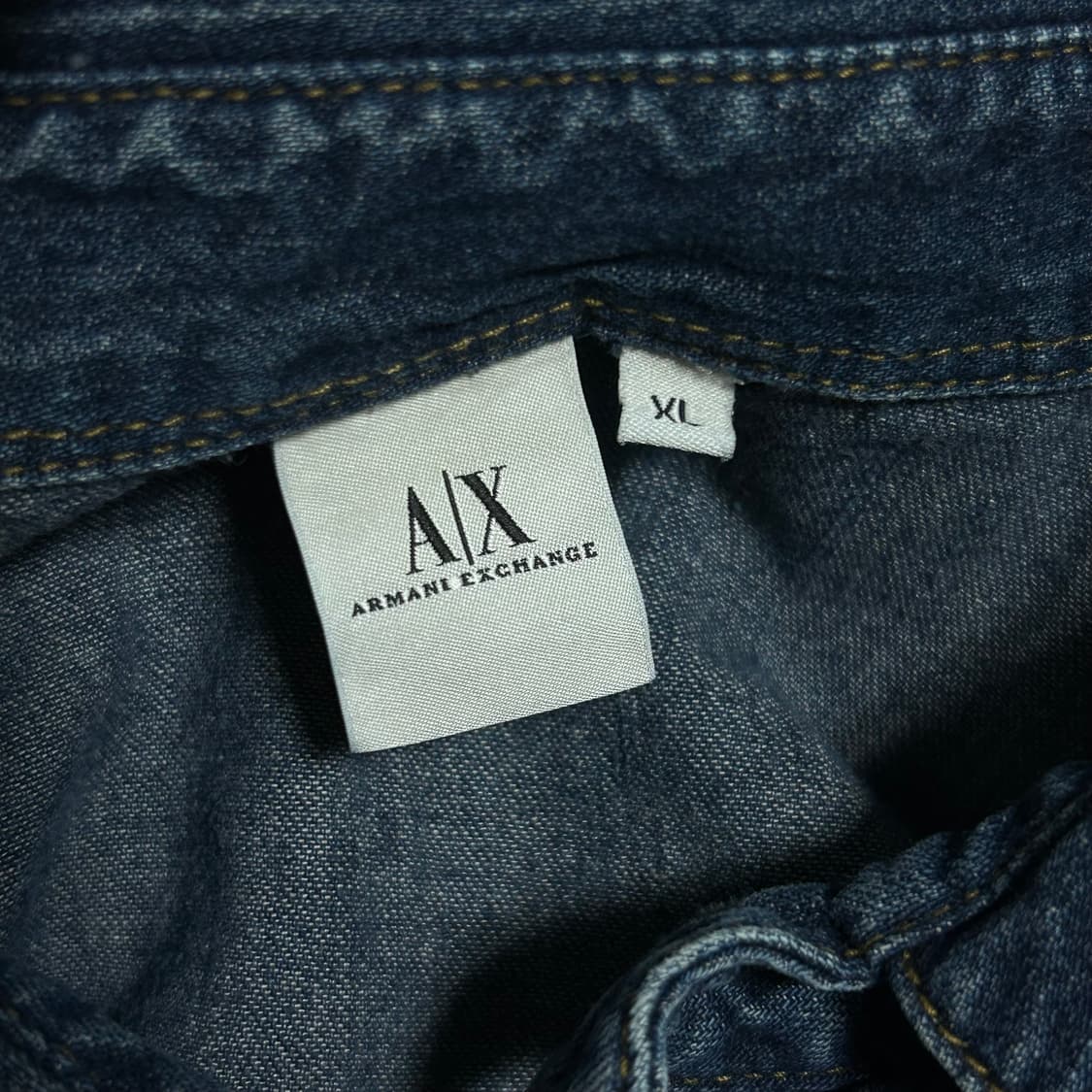 아르마니 익스체인지 오버핏 웨스턴 데님 셔츠 XL 상품이미지9