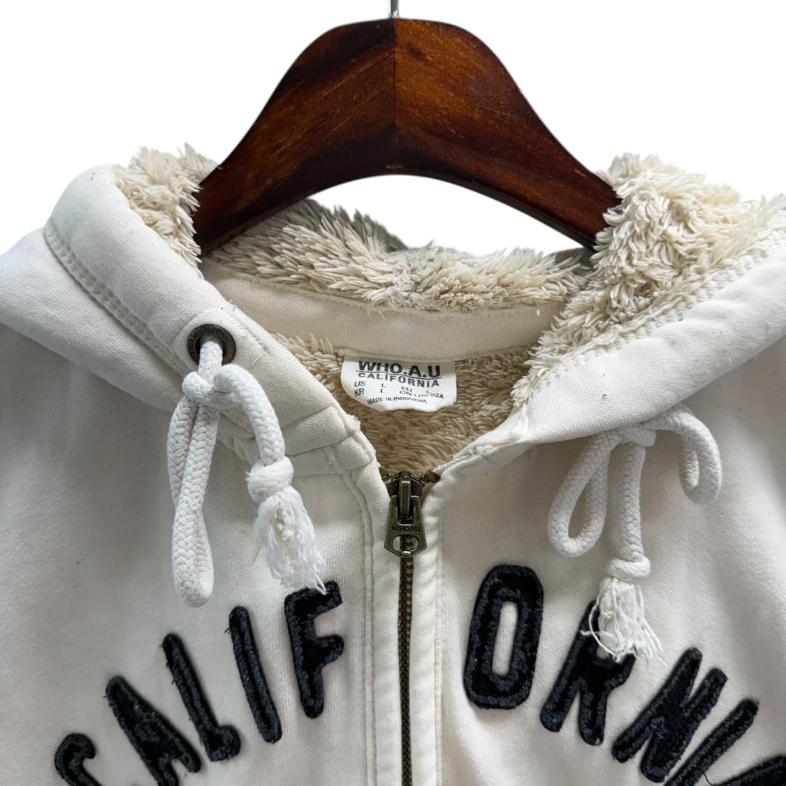 [L] 후아유 아이보리 후드집업 상품이미지5