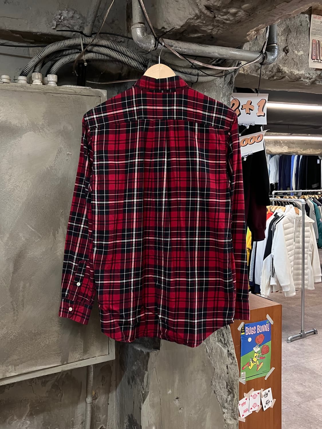 폴로 랄프로렌 체크 셔츠 레드 XL #csz3617 상품이미지2