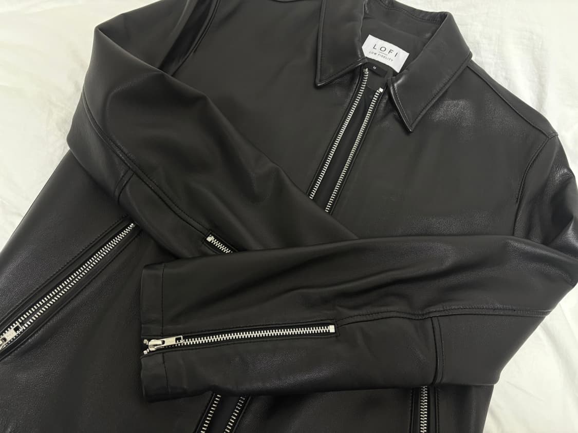 로파이 램스킨 싱글 라이더 자켓 상품이미지3