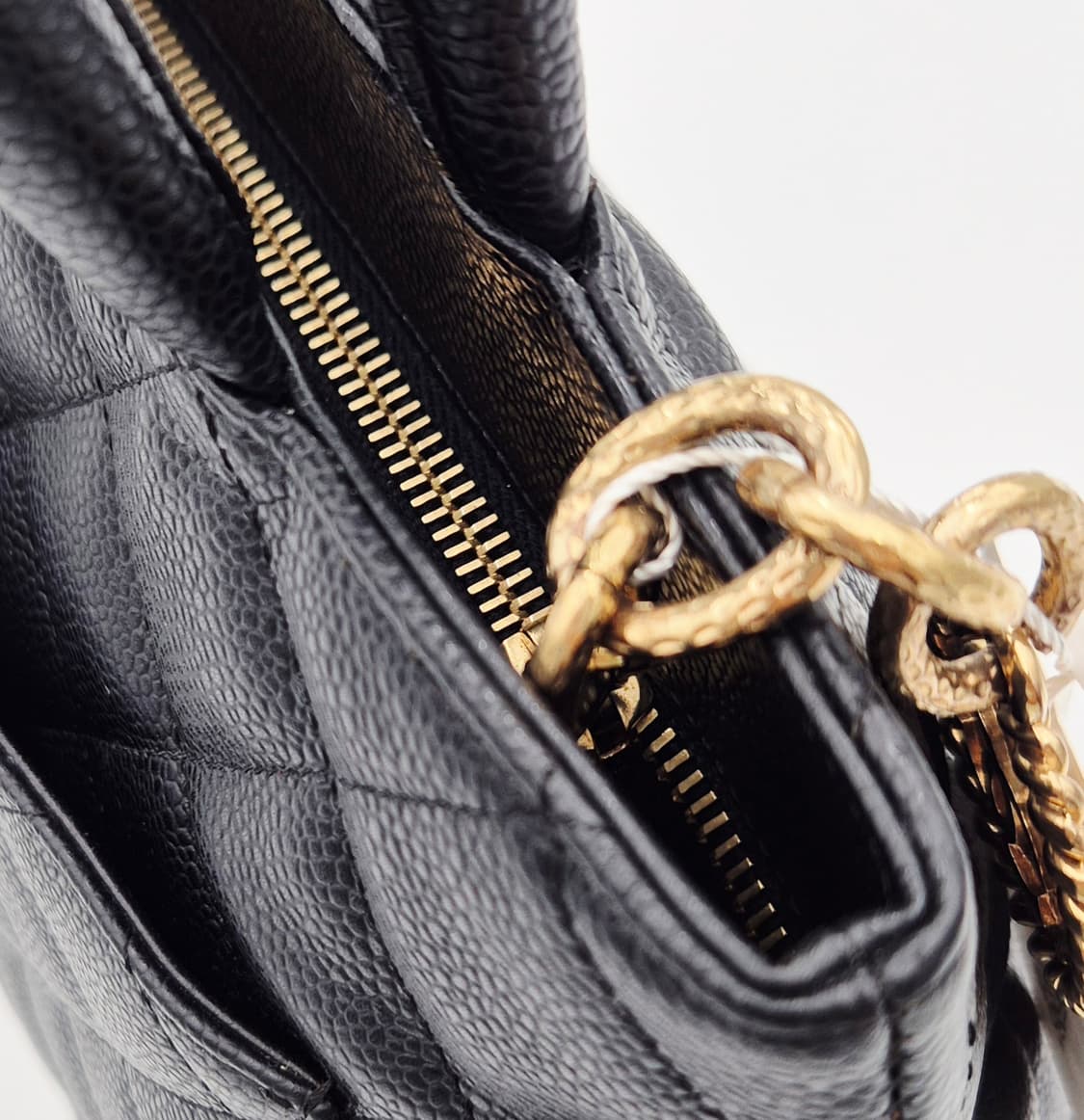 샤넬 코인백 캐비어 블랙 토트백 상품이미지8