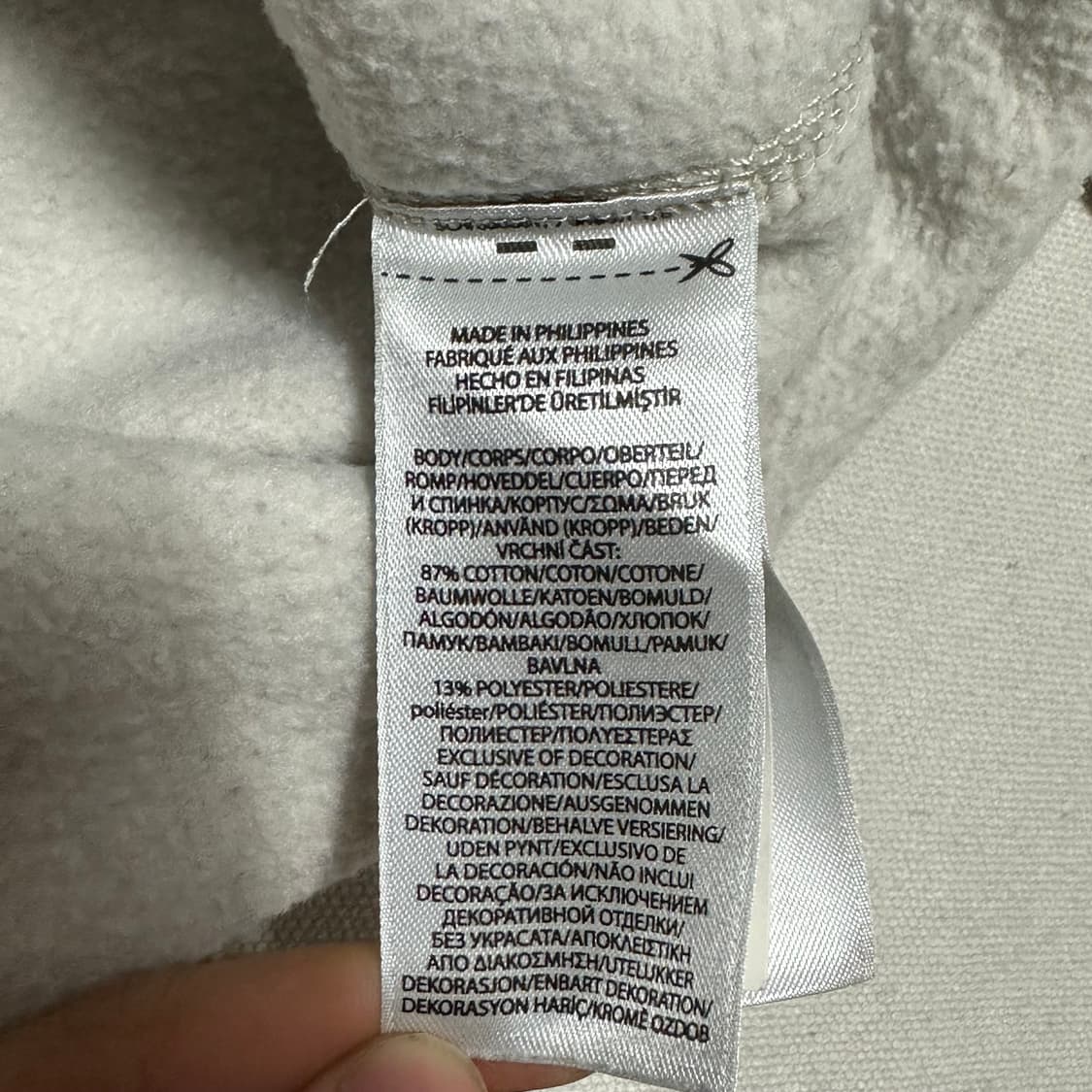 L 폴로랄프로렌 로고 패치 오트밀 기모 맨투맨 상품이미지5