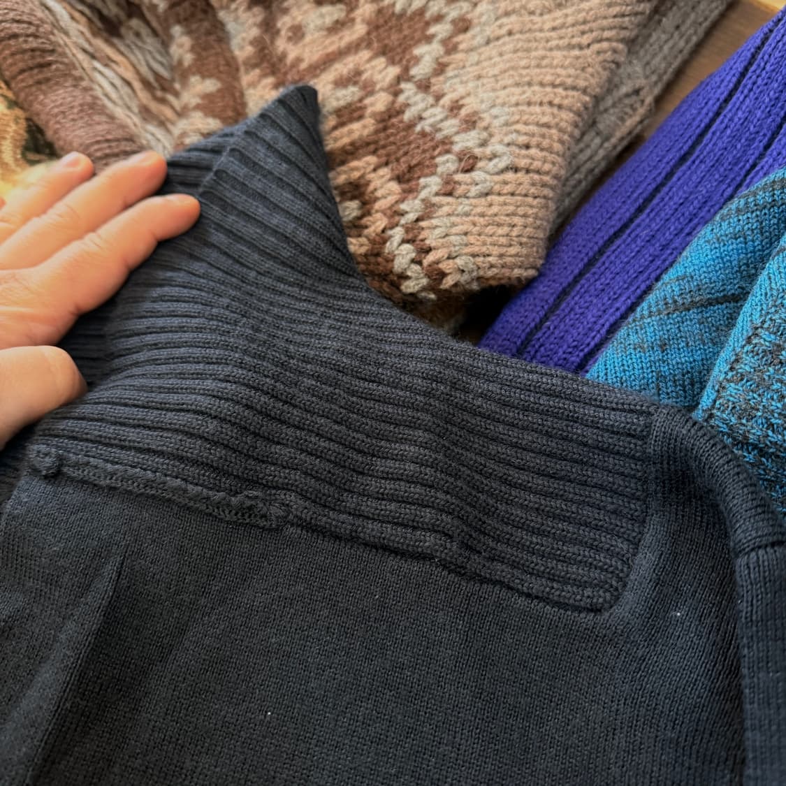 제냐 더블 브레스트 솔카라 캐시미어 혼방 가디건 L 상품이미지5