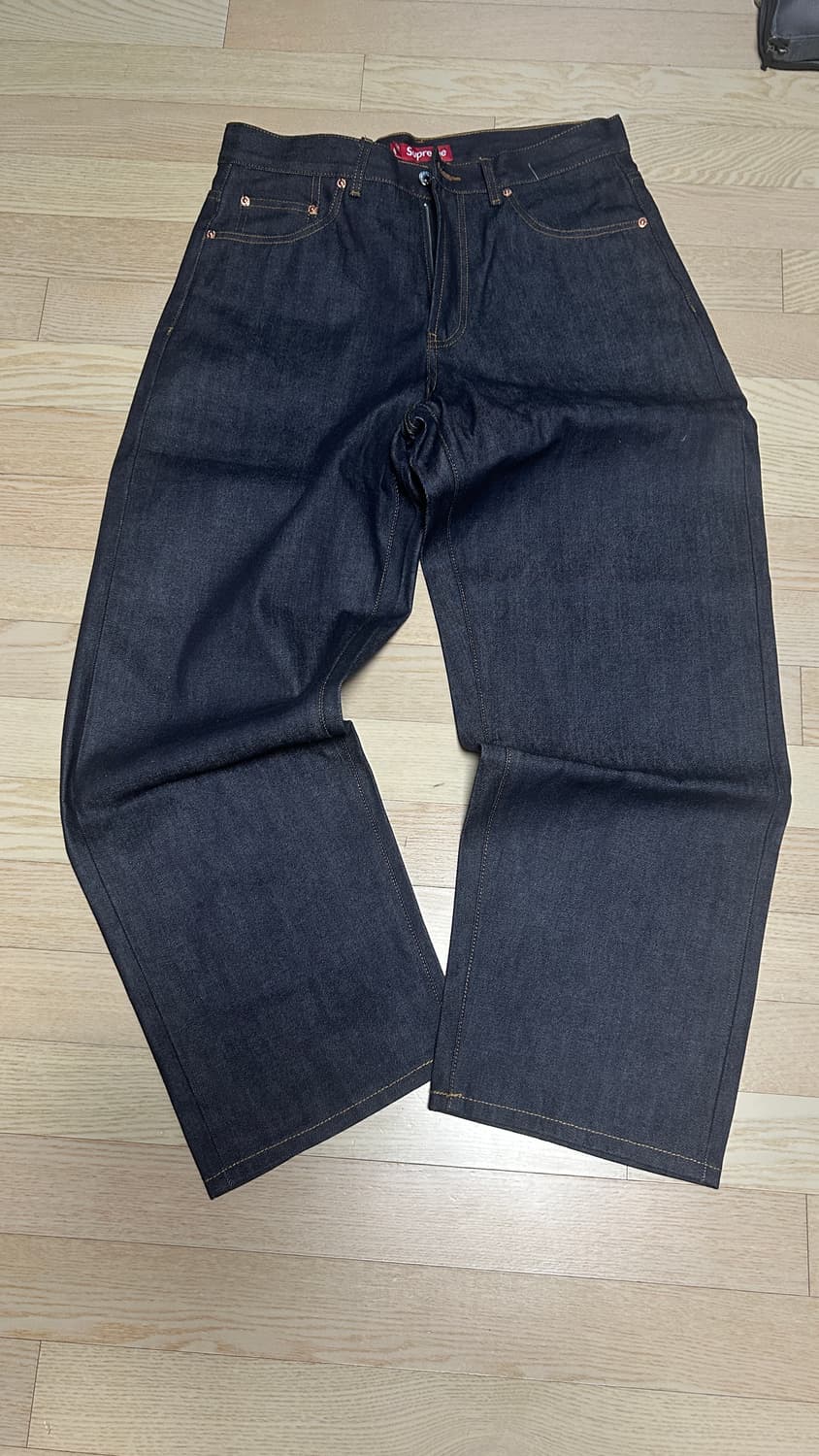 슈프림 리지드 인디고 생지 데님 청바지 - 24SS 32 상품이미지3