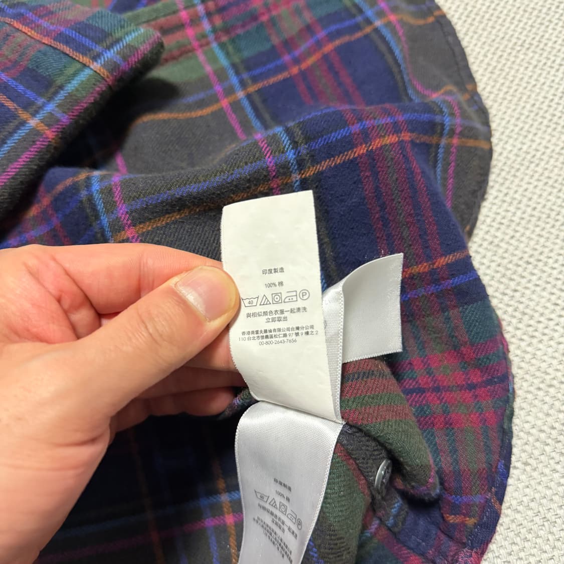 폴로 랄프로렌 자수 체크 남방 상품이미지5