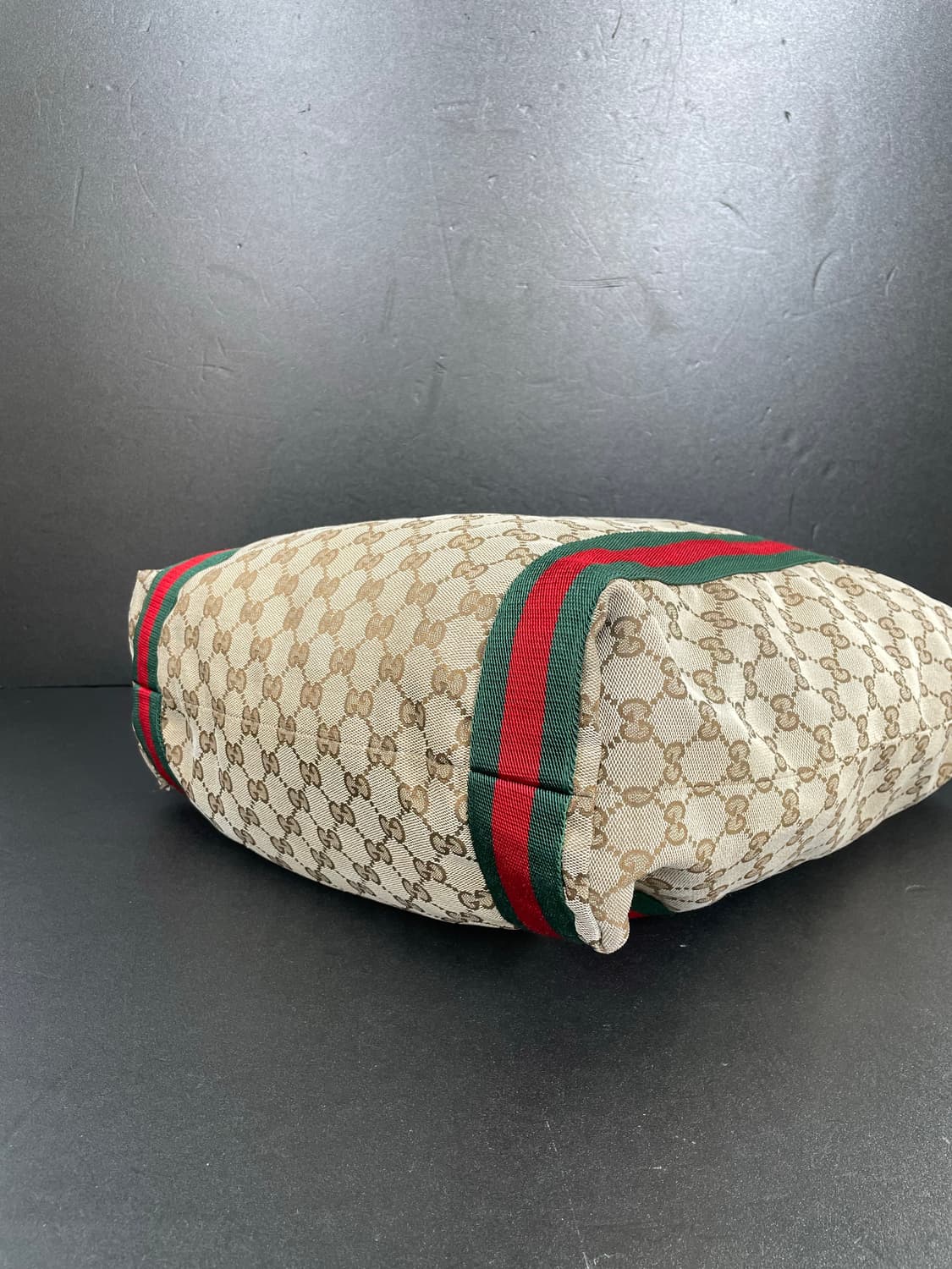 GUCCI 구찌 GG 쟈가드 브라운 삼선 토트백 카바스 숄더백189669 상품이미지6