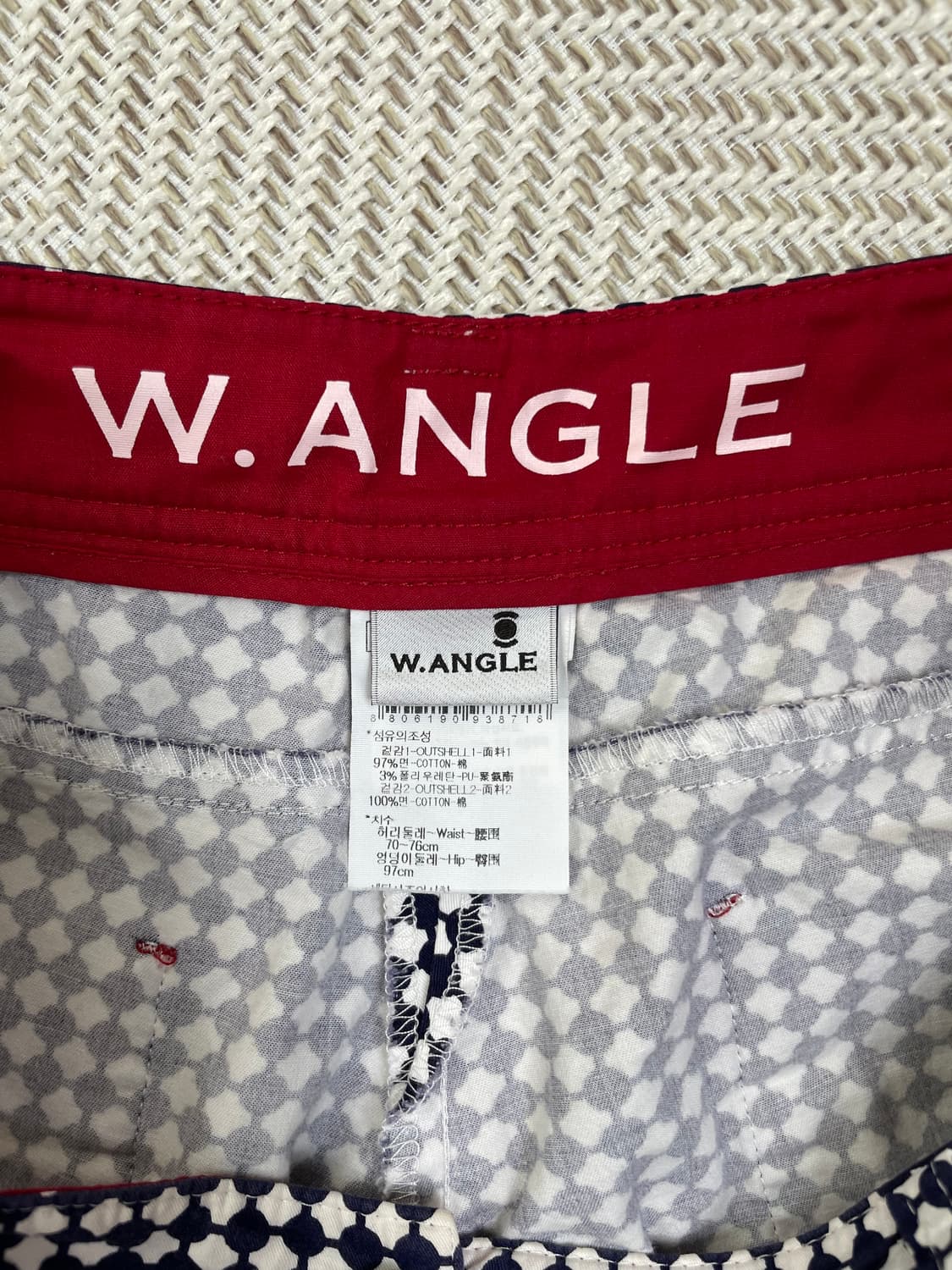 W.ANGLE 패턴 골프바지 28~30인치 상품이미지3