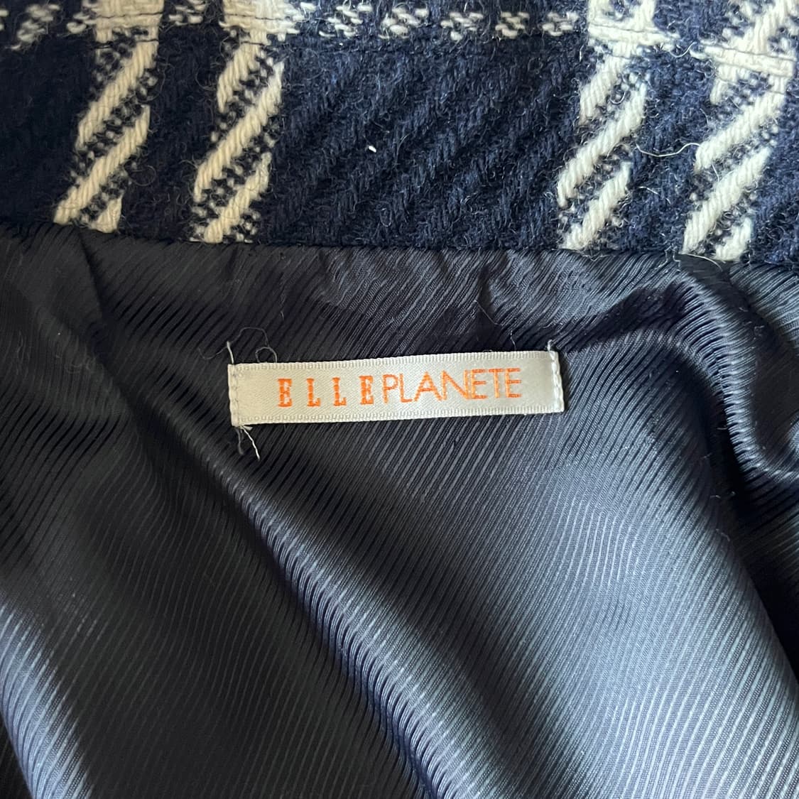 ELLE PLANETE wool check Jacket 상품이미지9