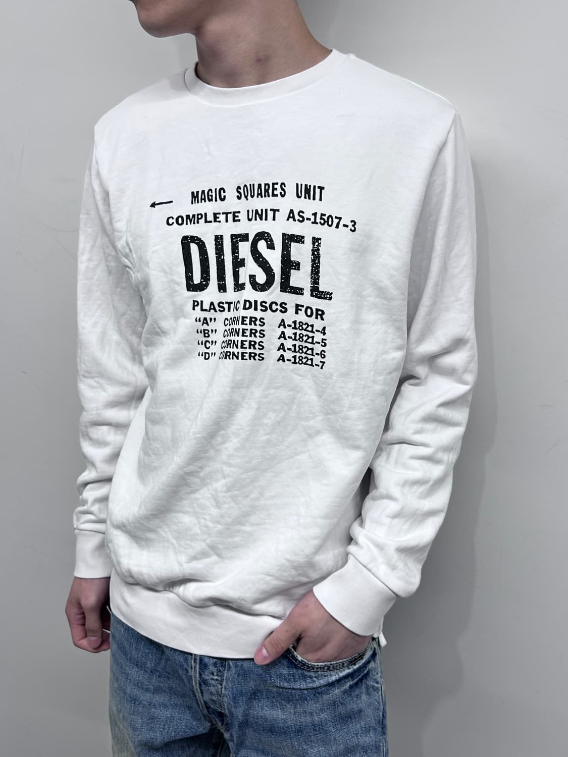 디젤 인더스트리얼 로고 롱슬리브 상품이미지1