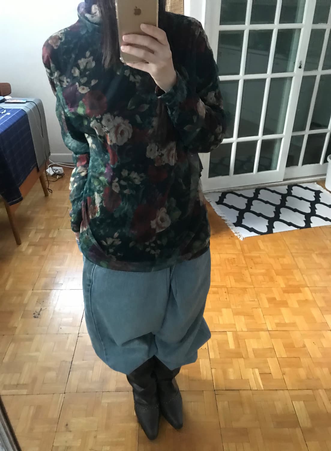 vintage pattern mash top 상품이미지1