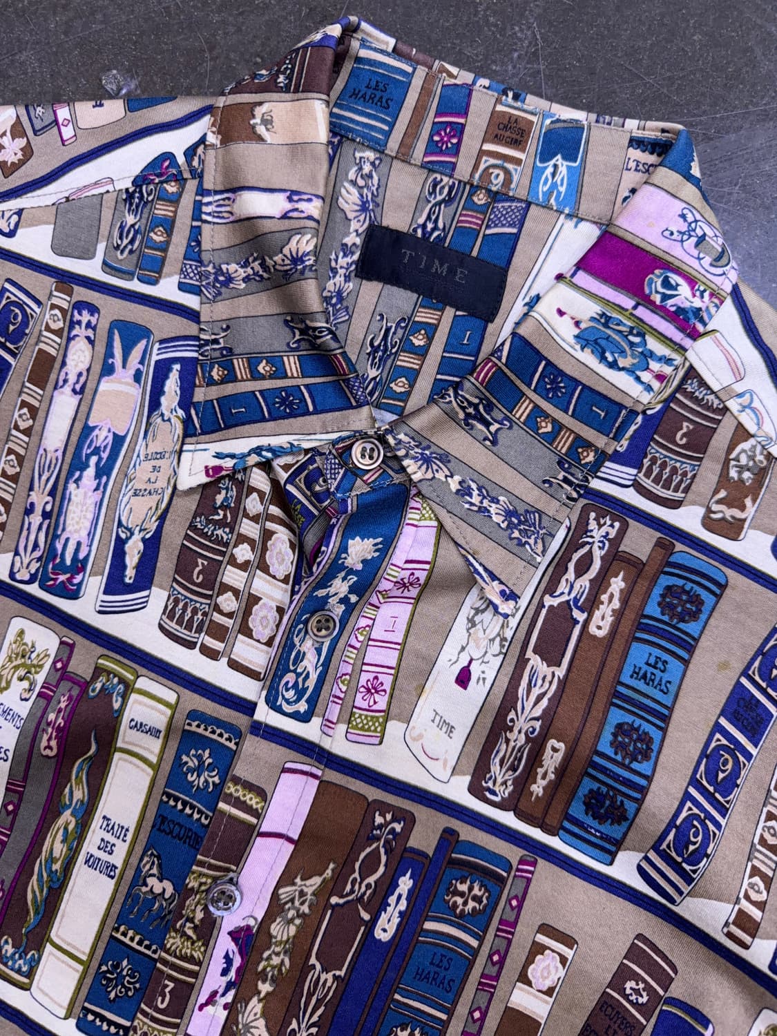 타임옴므 책장 Books 프린팅 셔츠 남방 100 상품이미지3