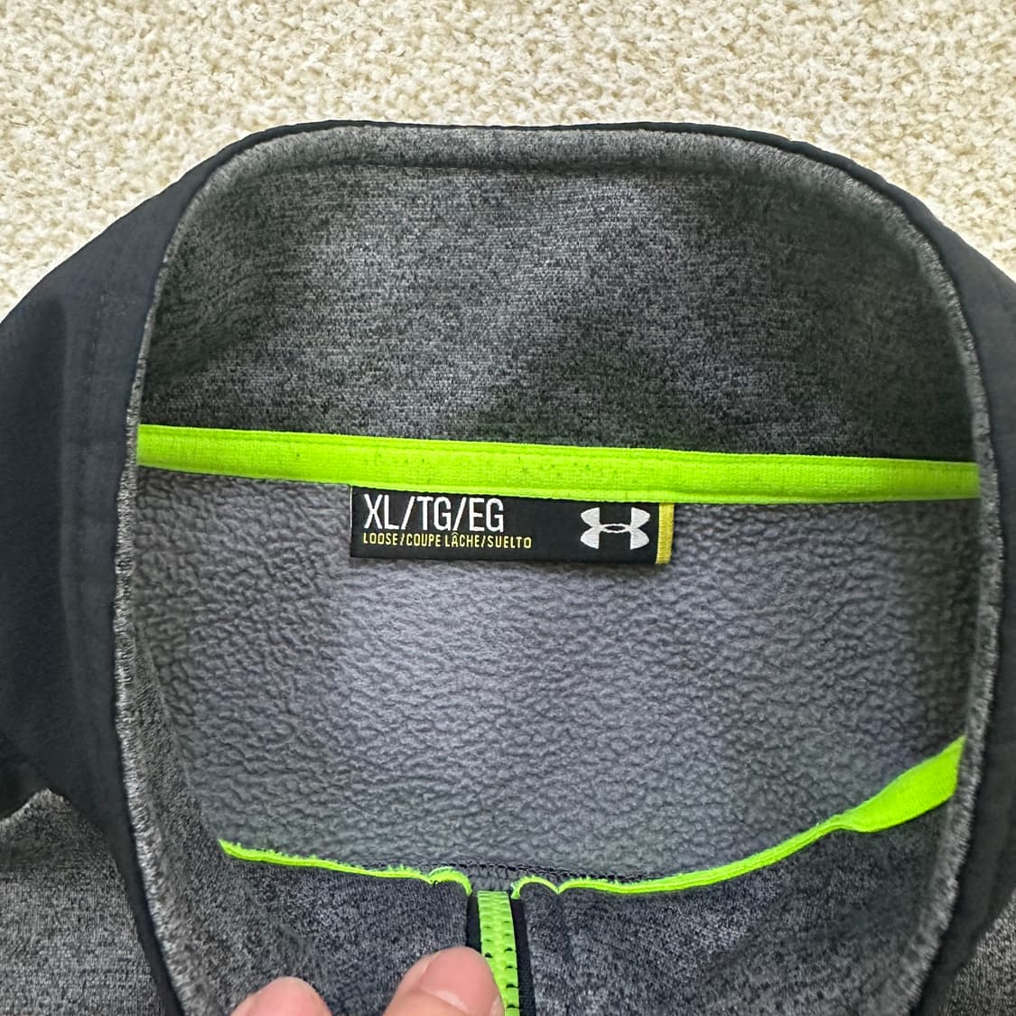 XL 언더아머 기모 져지 집업 자켓 0317D 상품이미지2