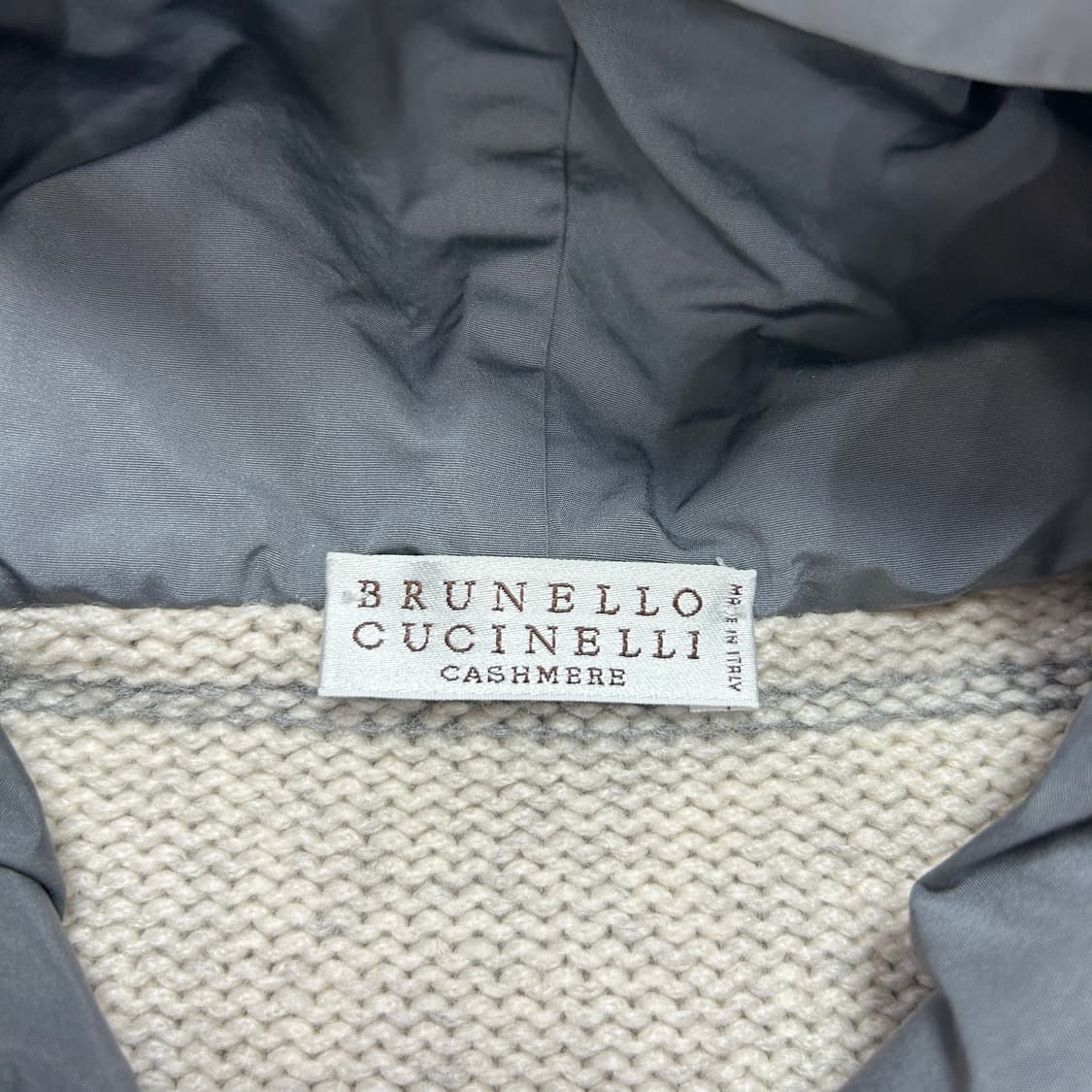 브루넬로 쿠치넬리 캐시미어 후드 니트 케이트(S) 상품이미지3