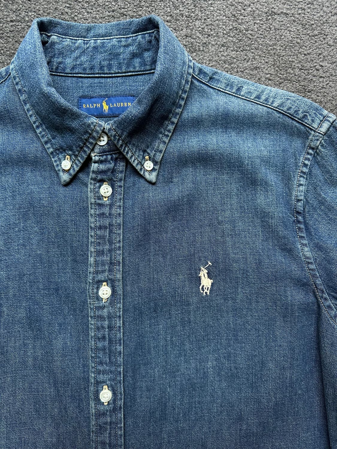 랄프로렌 데님 셔츠 원피스 M 상품이미지2