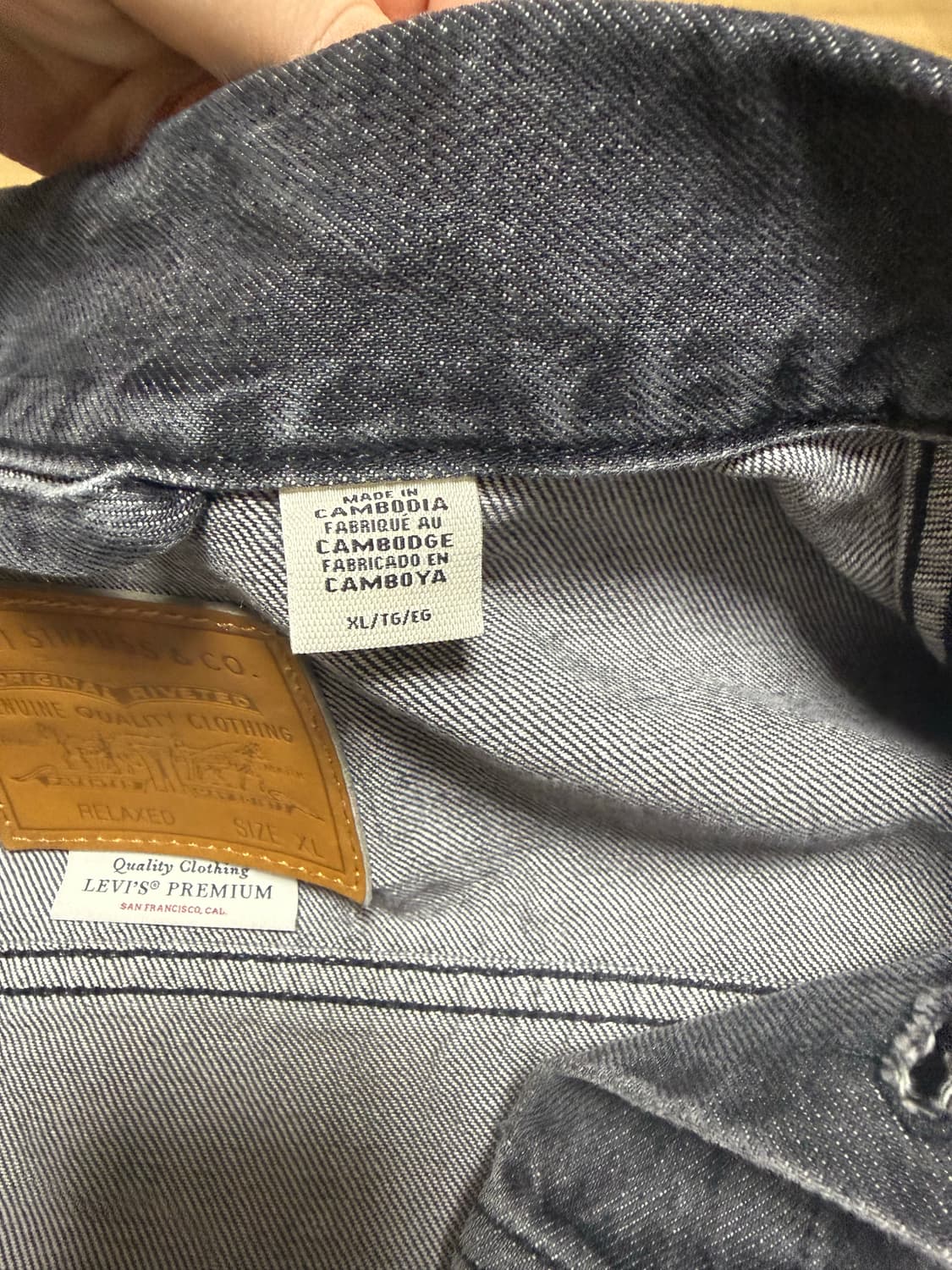 리바이스 흑청자켓 1세대 상품이미지5