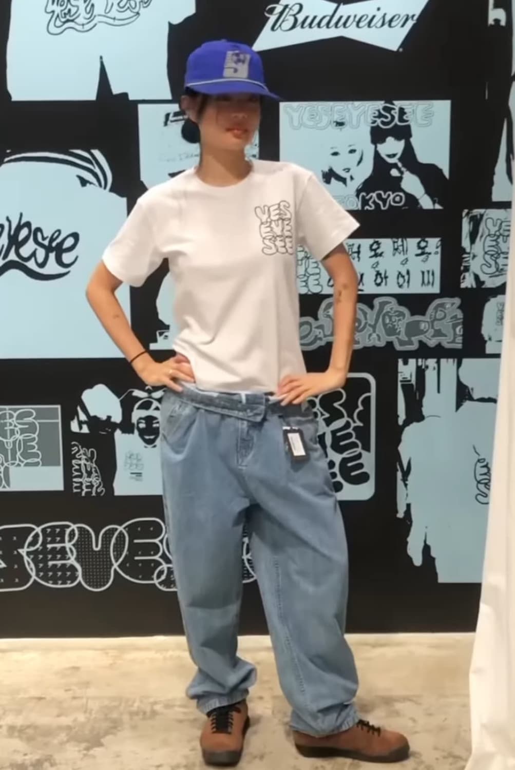 예스아이씨 서지수 착용 연청 데님 팬츠 상품이미지1